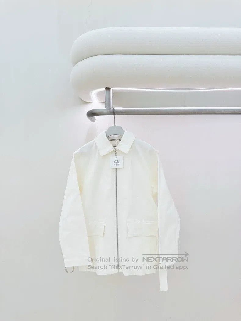 Hermes Hermes White zippered jacket Size XS / US 0-2 / IT 36-38 - 1 Thumbnail
