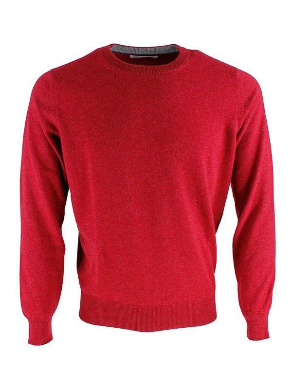 Brunello Cucinelli o1y0526 Crewneck Sweater in Red Size US M / EU 48-50 / 2 - 1 Thumbnail