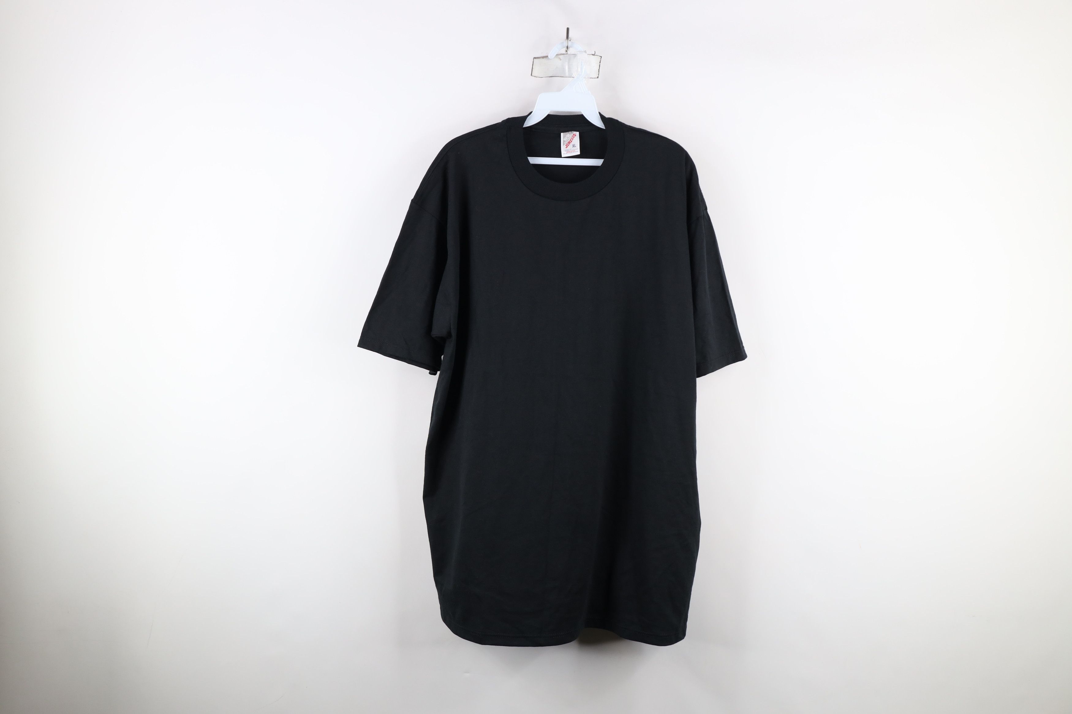 Vintage Vintage 90s Streetwear Blank Short Sleeve T-Shirt Black USA Size US XL / EU 56 / 4 - 1 Thumbnail