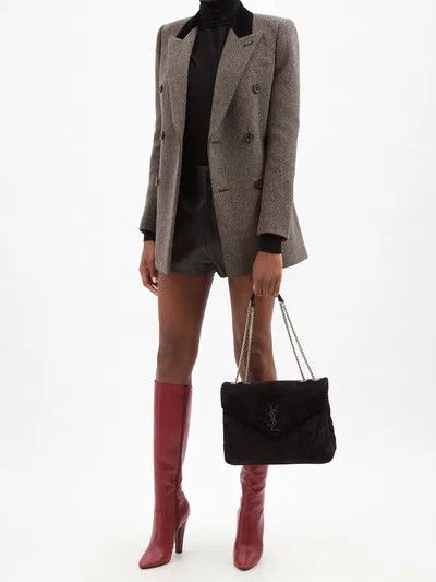 Saint Laurent Paris o1y0126 Boots in Red Size US 7 / IT 37 - 5 Thumbnail