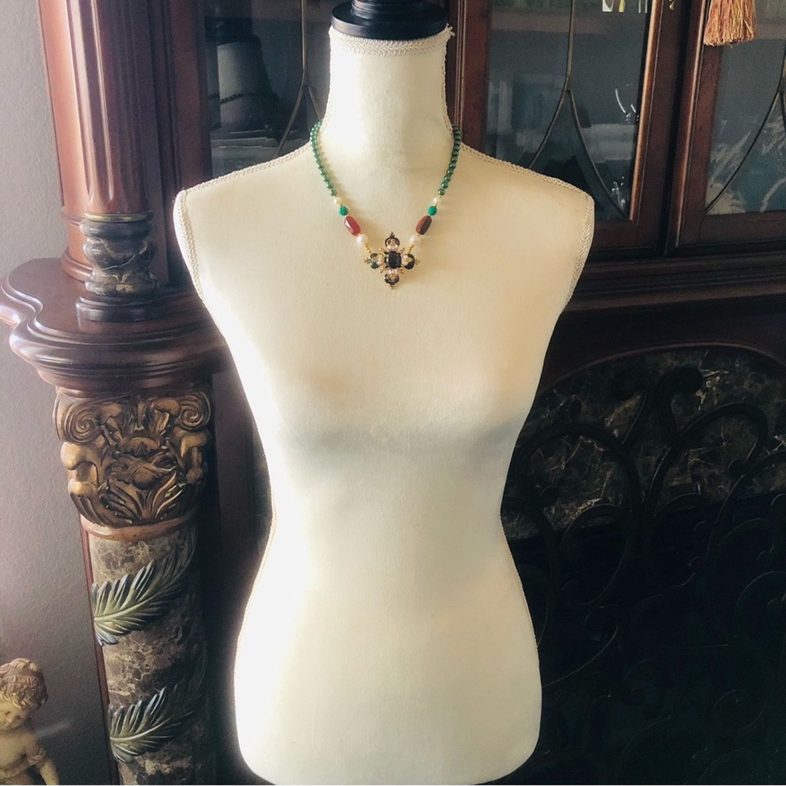 Handmade Handcrafted repurpose regal look Pearl necklace Size ONE SIZE - 6 Thumbnail