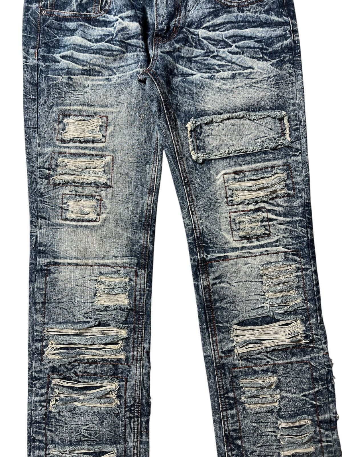 LOWBOX Crazy Lowbox Gothic Distressed Grunge Punk Style Pants Size US 30 / EU 46 - 6 Thumbnail