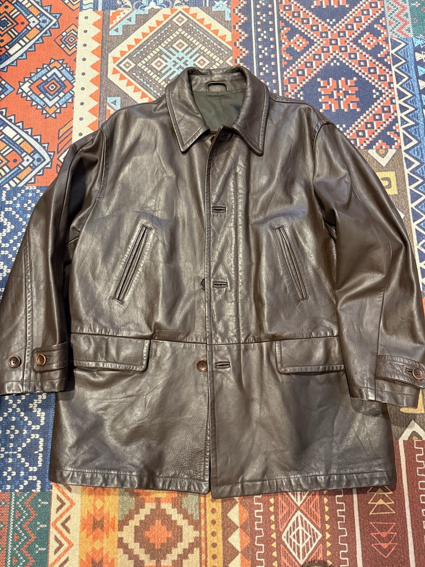Kenzo Kenzo Homme Vintage Leather Jacket Size US L / EU 52-54 / 3 - 1 Thumbnail