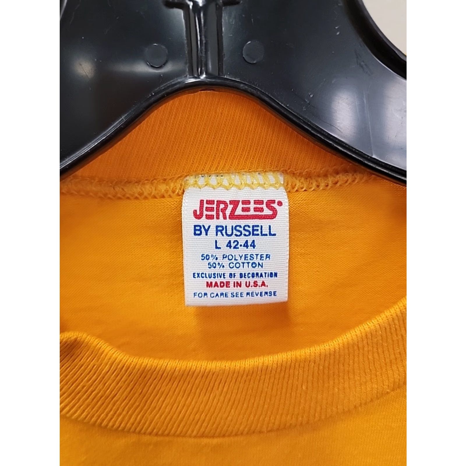 Jerzees VINTAGE Jerzees T Shirt Men L New Jersey Bell Atlantic Company Telecommunications Graphic Print Crew Neck Short Sleeve Yellow 21x28 Size US L / EU 52-54 / 3 - 3 Thumbnail