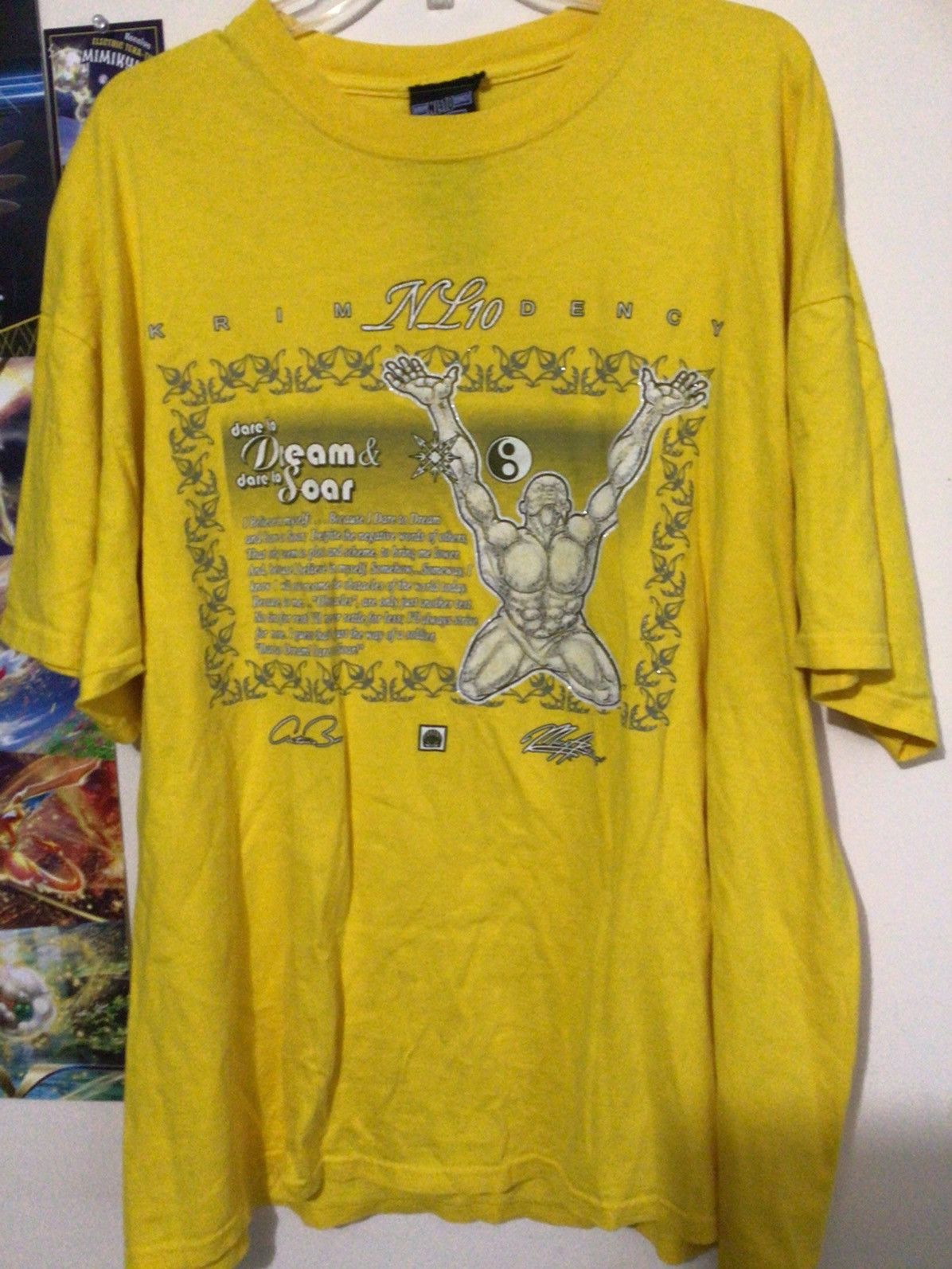 image of Rap Tees x Vintage No Limit Records Shirt 2Xl Rap T Krimnl 10Dency in Yellow, Men's