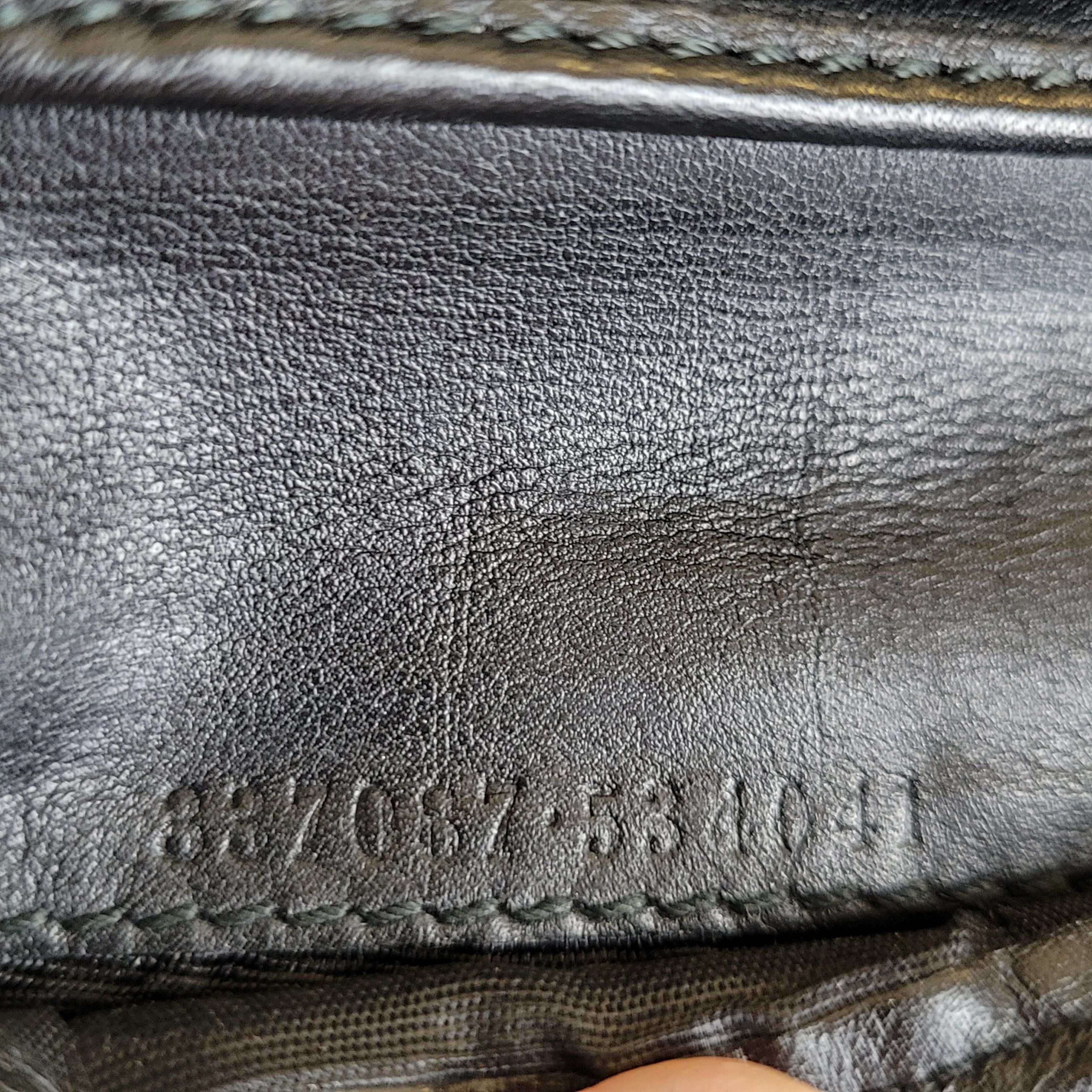 Gucci Bifold Black Leather Wallet Sherry Line Stripe and D-Ring Size ONE SIZE - 10 Thumbnail