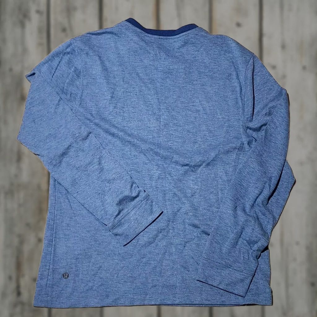 Lululemon Lululemon Sweater Mens M Blue Crew Neck Pullover Long Sleeve Stretch Athletic Regular Logo Casual Outdoor Sports Size US M / EU 48-50 / 2 - 1 Thumbnail