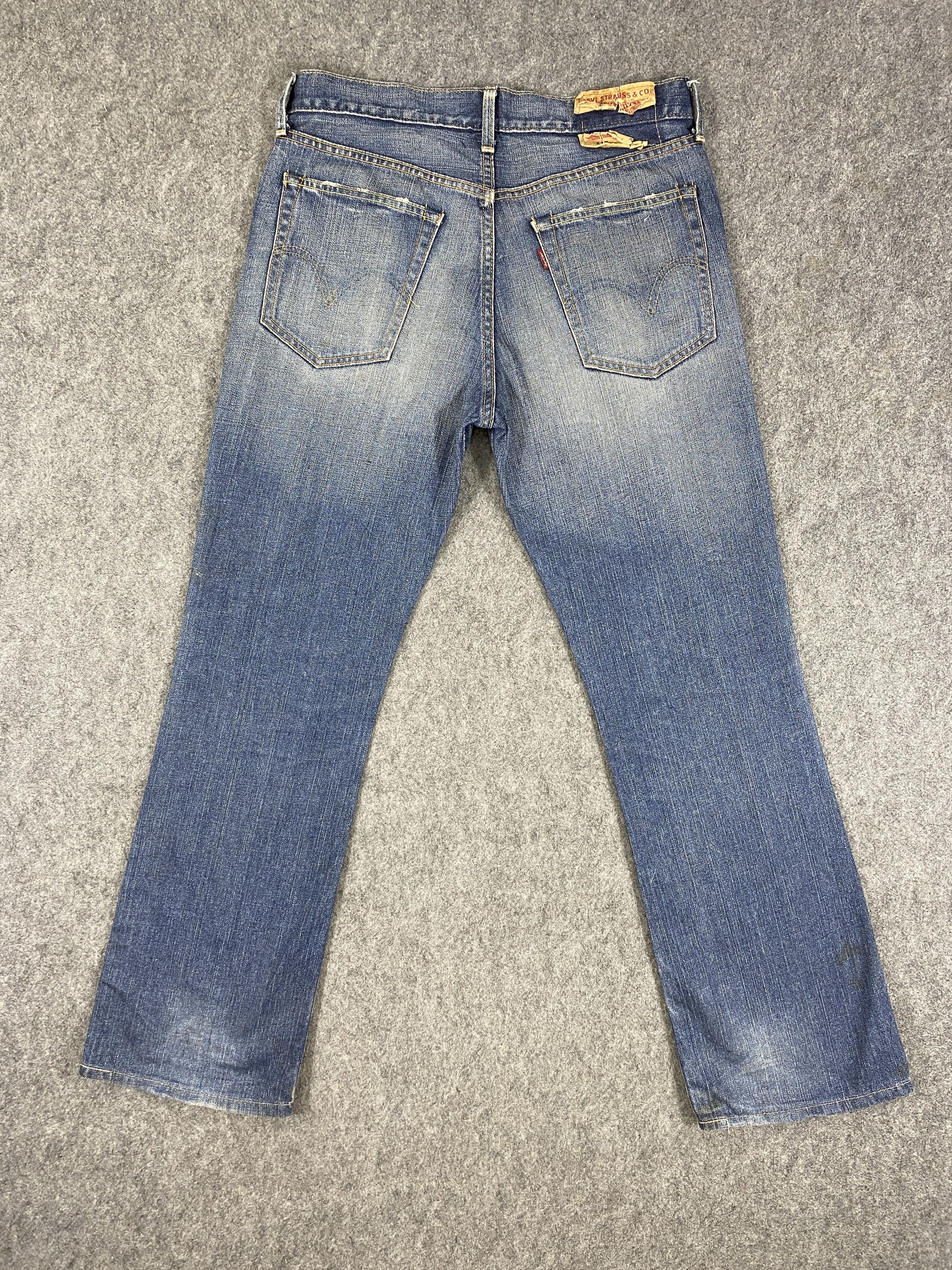 Japanese Brand Distressed Blue Vintage Levi's 517 Flare 33x29.5 -JN2331 Size US 33 - 3 Thumbnail