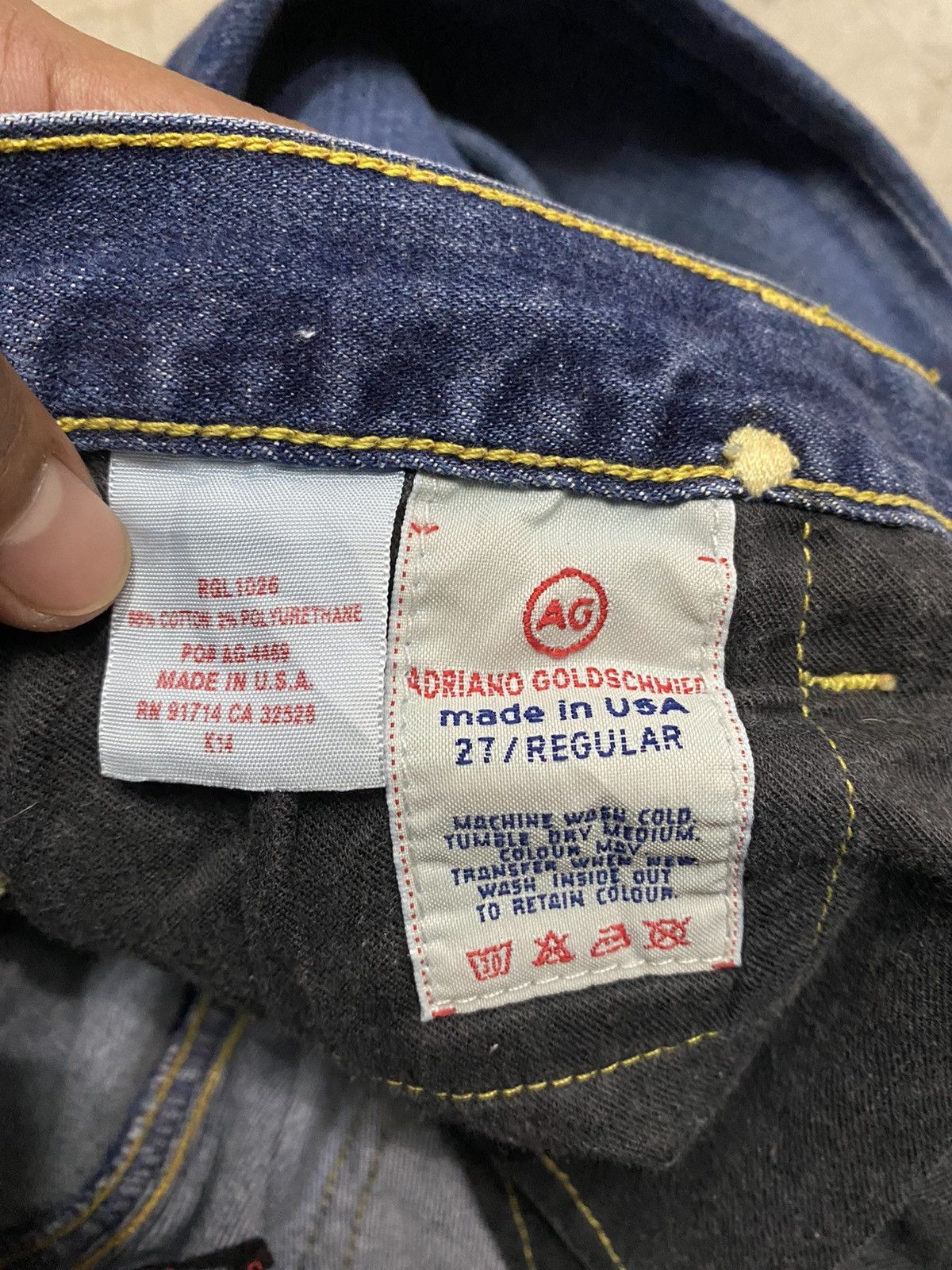 AG Adriano Goldschmied × Vintage Flare Jeans Vintage AG Adriano Goldschmied Made in Usa Size 27" / US 4 / IT 40 - 7 Thumbnail