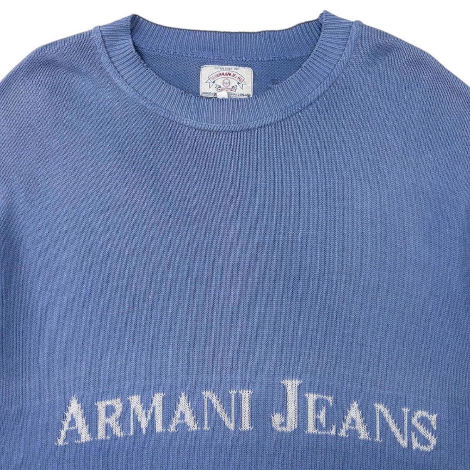 Other Vintage Armani Jeans Knit Jumper Size L Size US L / EU 52-54 / 3 - 3 Thumbnail
