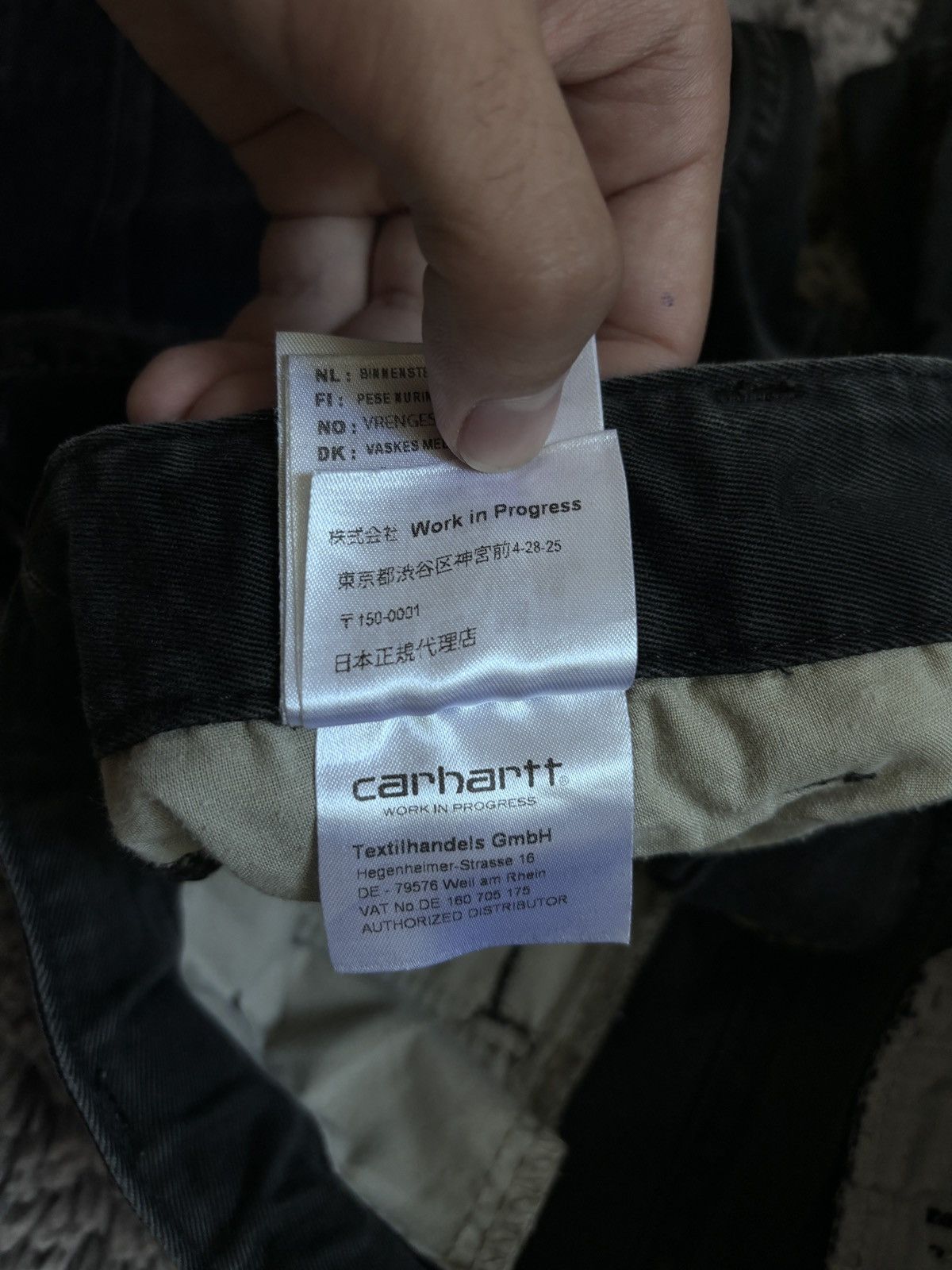 Carhartt × Vintage Carhartt WIP pants distressed / faded cargo black trousers Size US 30 / EU 46 - 11 Thumbnail