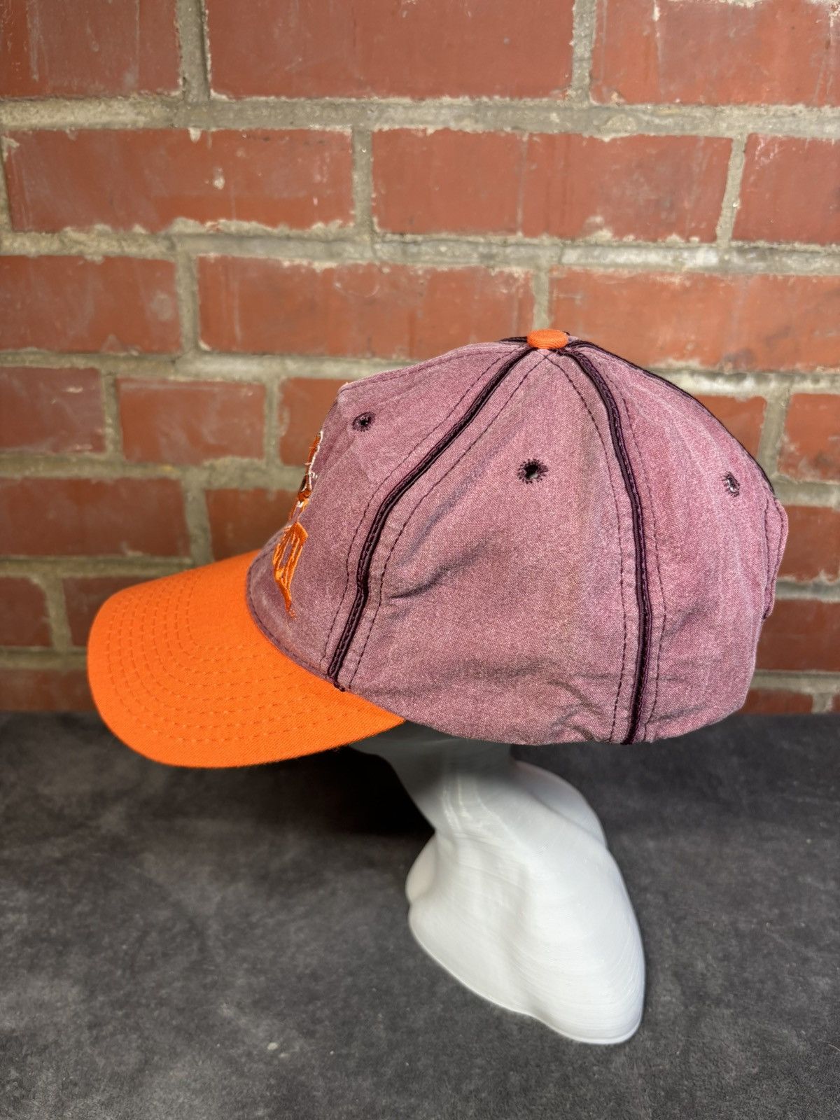 NCAA Vintage 80s Virginia Tech University Hokies Snapback Hat USA Size ONE SIZE - 4 Thumbnail