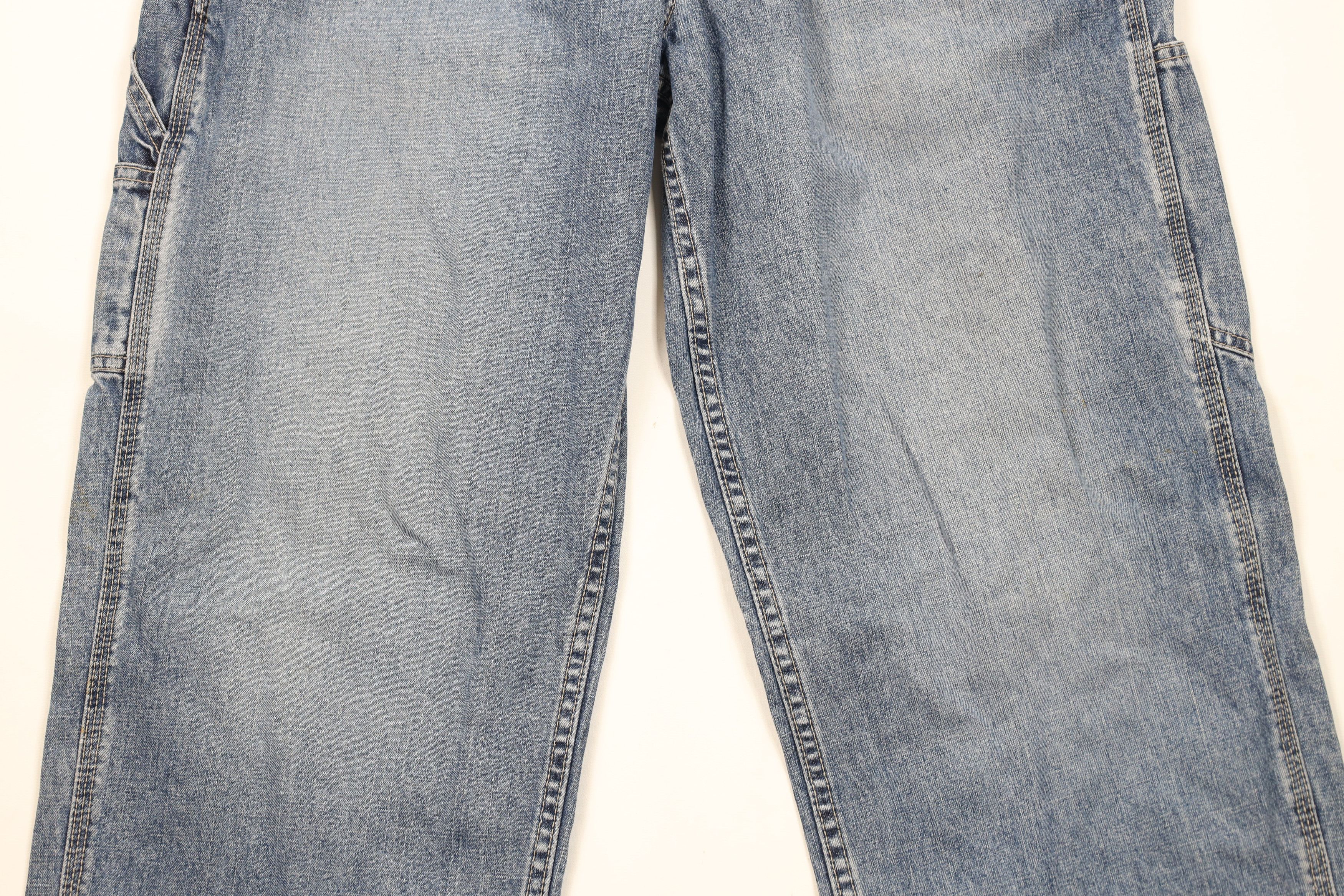 American Eagle Outfitters × Vintage Vintage 90s American Eagle Outfitters Leg Dungaree Jeans Size US 32 / EU 48 - 3 Thumbnail
