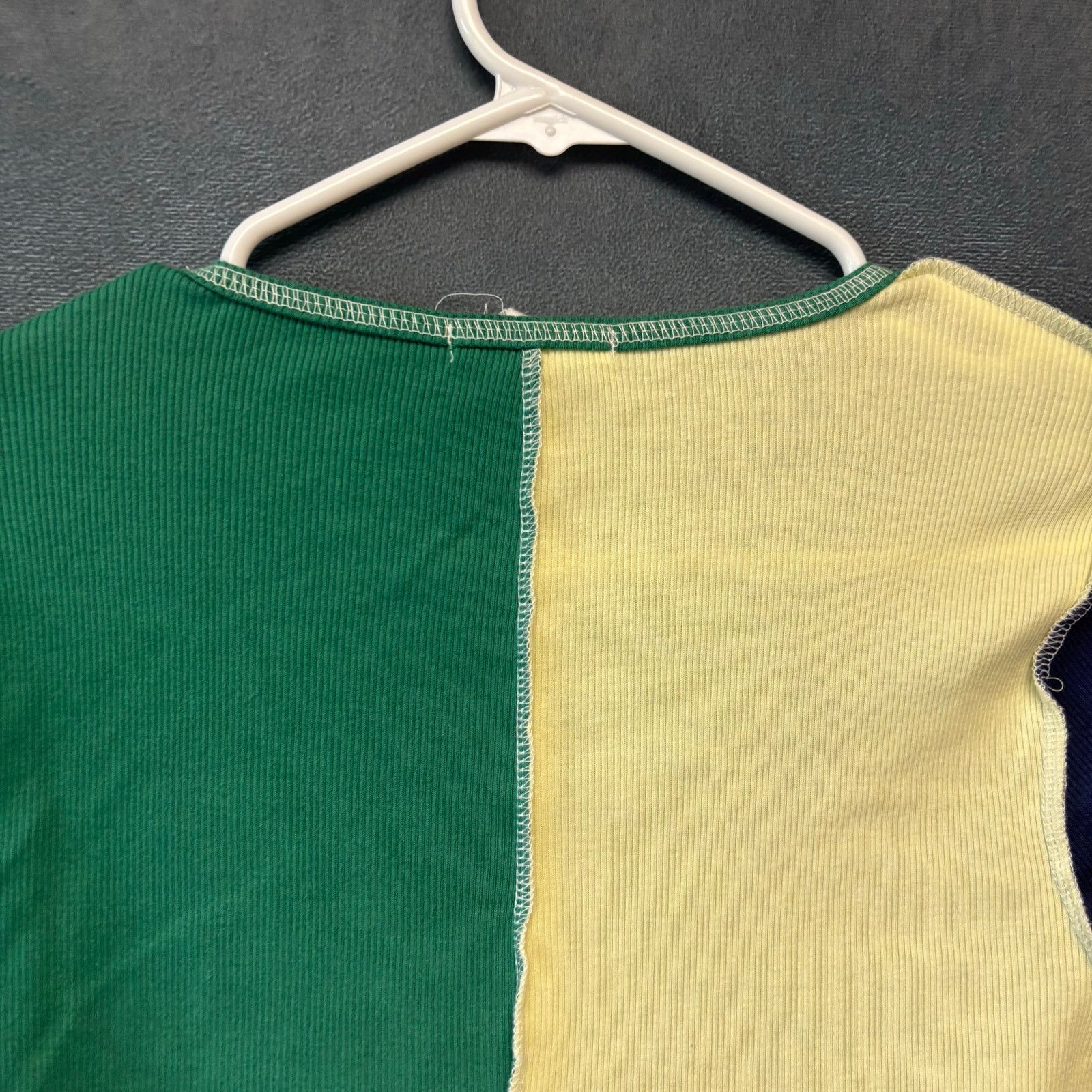 Other Full Tilt Y2K Patchwork Crop Top Colorblock Long Sleeve XXL Size XXL / US 16-18 / IT 52-54 - 6 Thumbnail