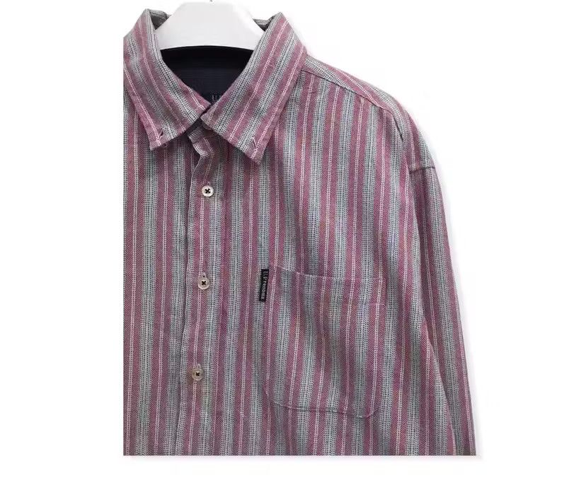 Flannel U.P Renoma Striped Design Flannel Shirt Size US L / EU 52-54 / 3 - 3 Thumbnail