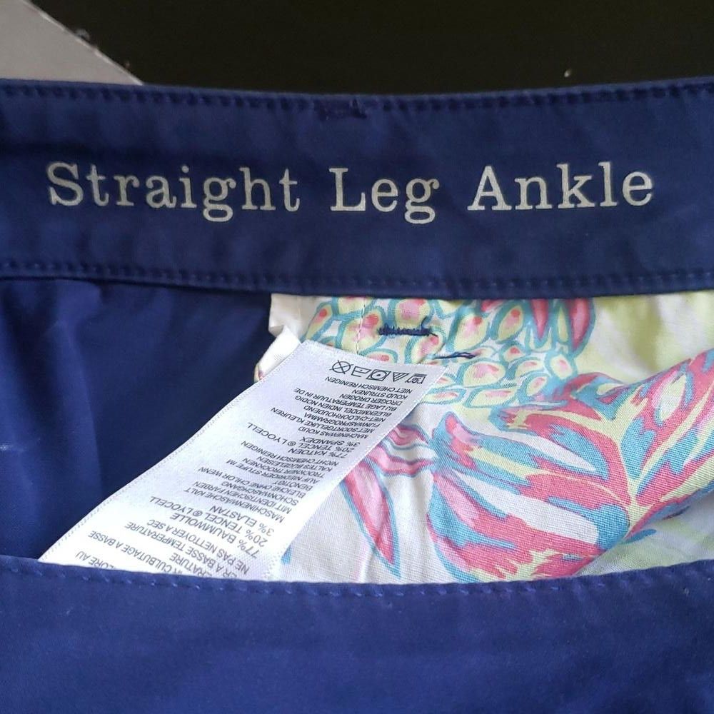 Tommy Bahama CT467 Tommy Bahama Straight Leg Ankle Blue Pant 31X28 Size 31" - 6 Thumbnail