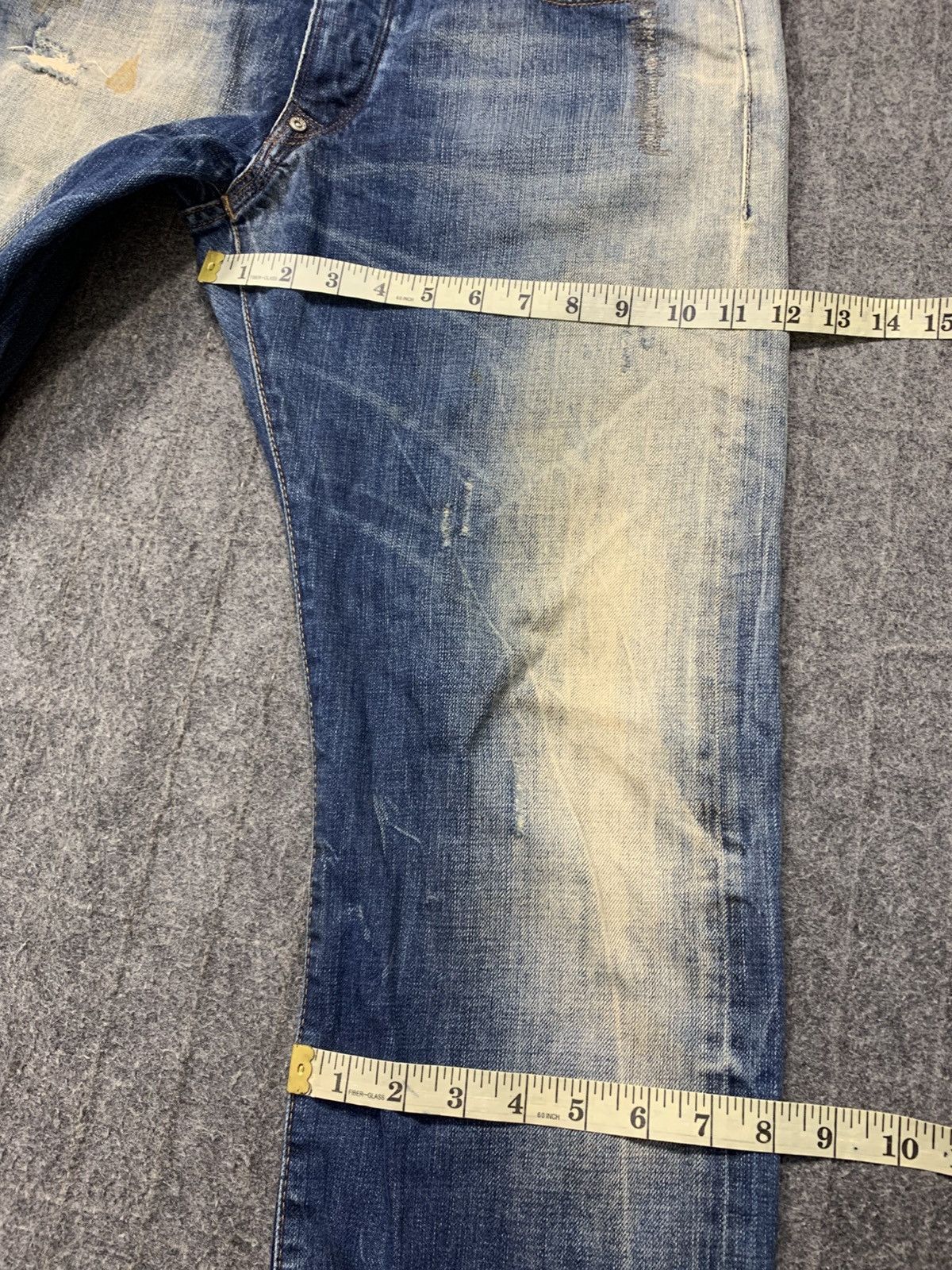 Replay Replay Maestro Indigo Beauty Faded Straight Cut Buttonfly Size US 34 / EU 50 - 15 Thumbnail