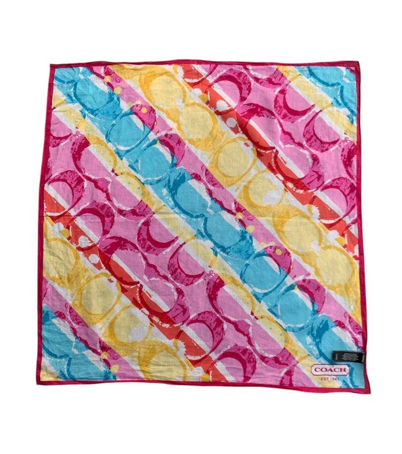 Coach COACH Multicolour Signature Silk Bandana Size ONE SIZE - 2 Thumbnail