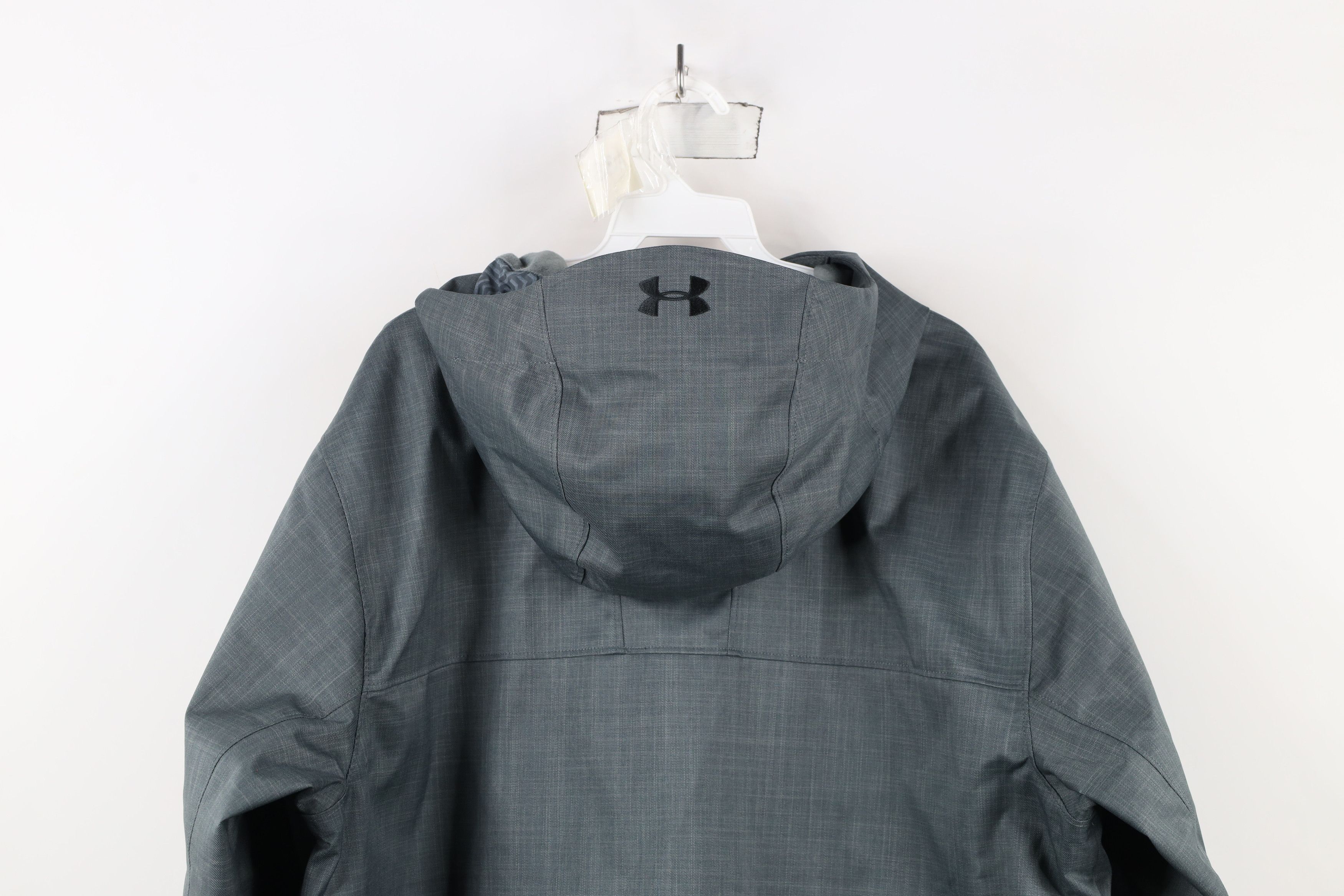 Under Armour × Vintage Under Armour Infrared Storm Full Zip Hooded Jacket Gray Size US L / EU 52-54 / 3 - 14 Thumbnail