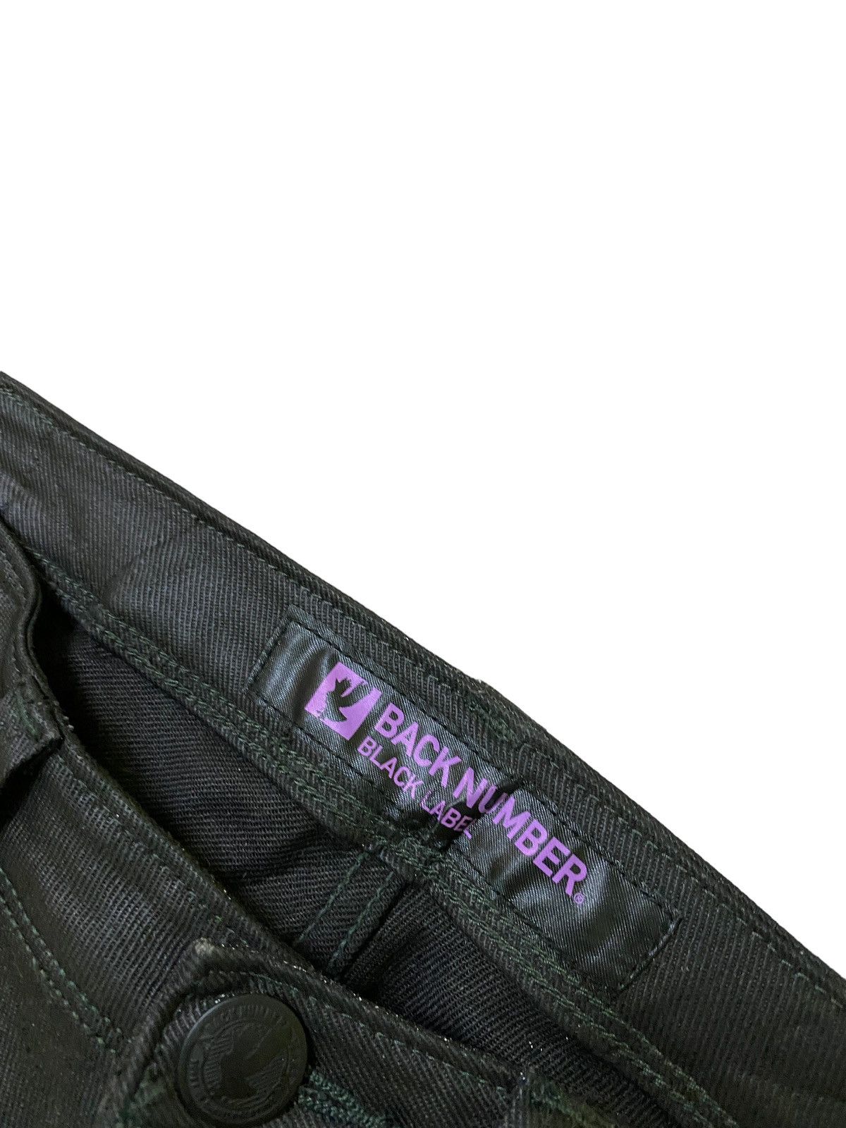 Designer × Japanese Brand × Vintage Skinny BACK NUMBER Waxed Low Rise Denim Size US 28 / EU 44 - 10 Thumbnail