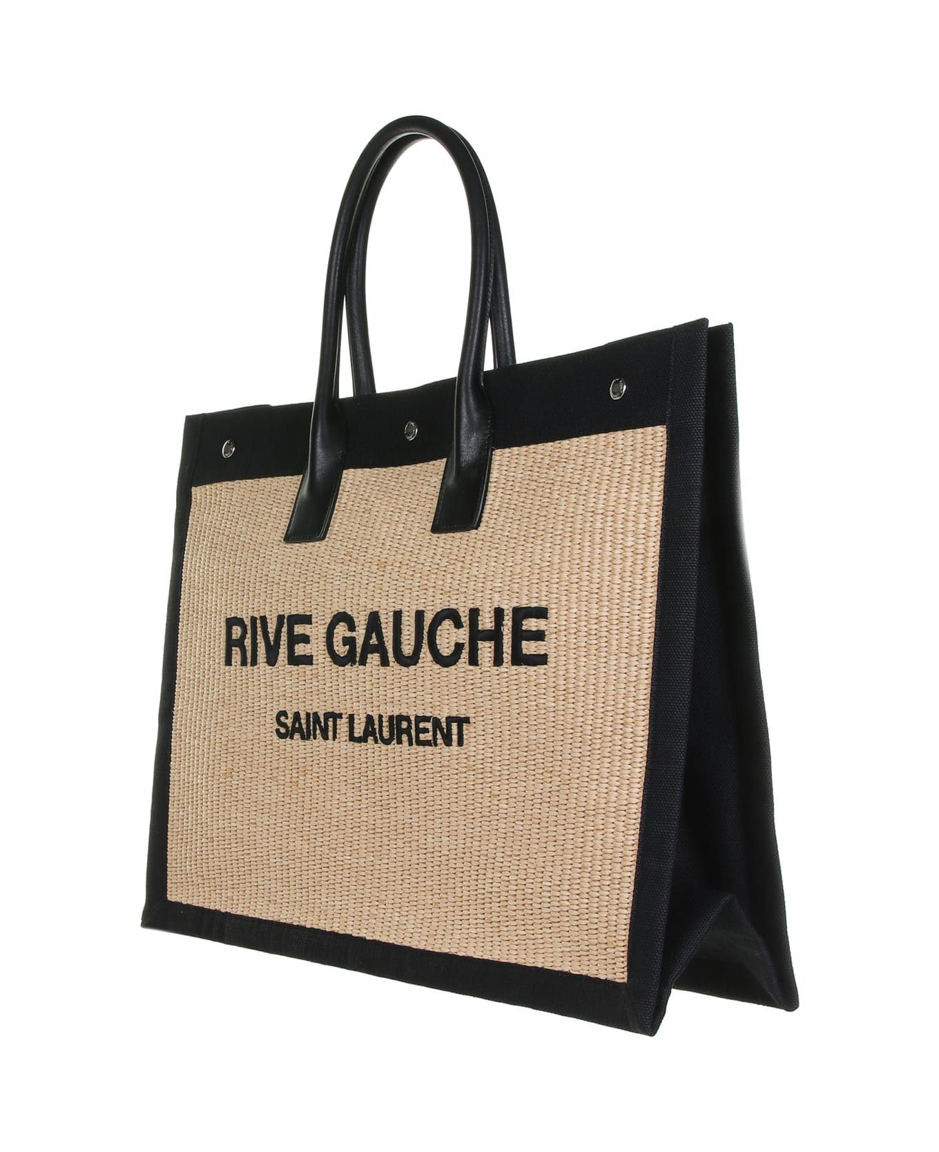 Saint Laurent Paris o1bcso1str0326 Size: OS/Rive G Tote Raffia in Beige Size ONE SIZE - 3 Thumbnail