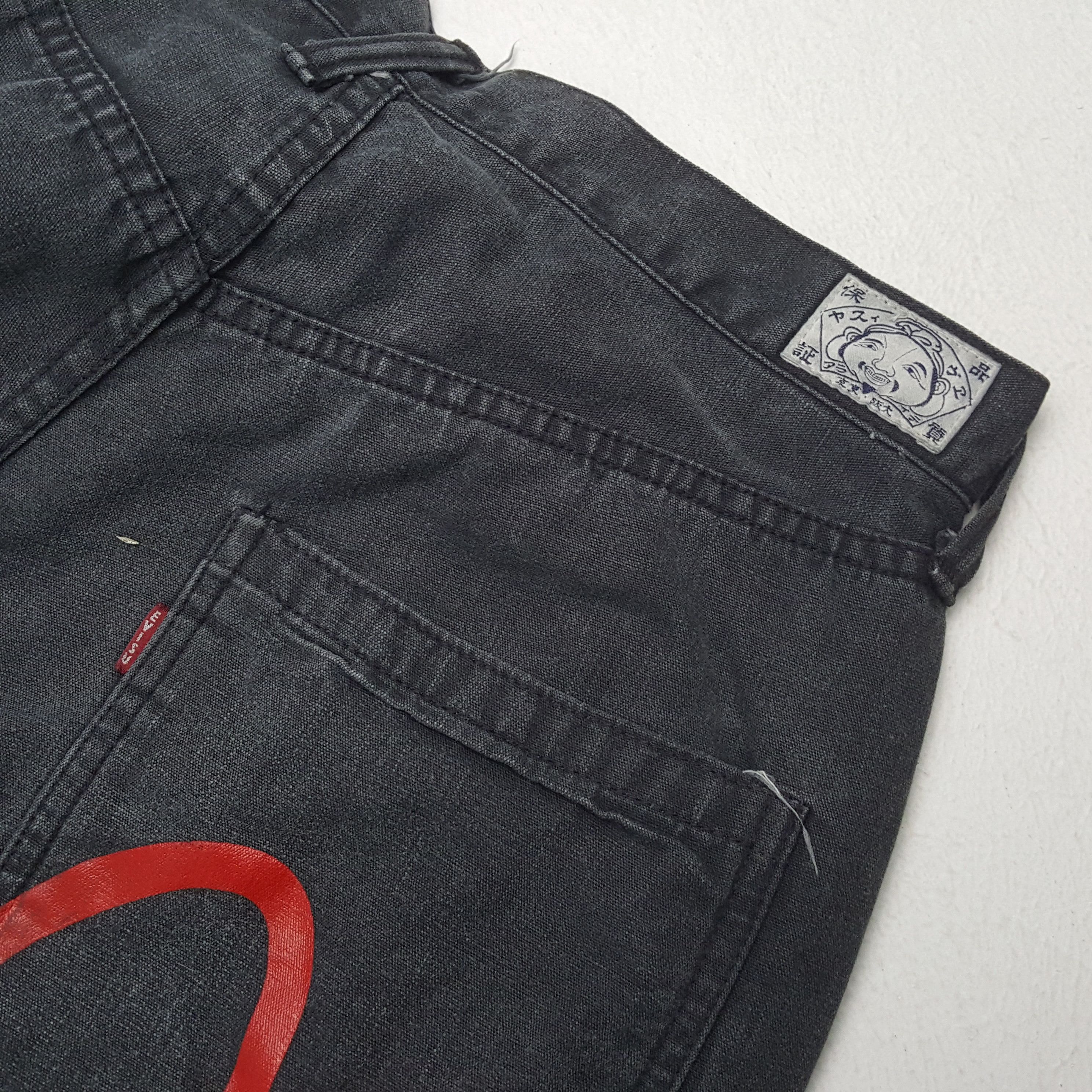 Evisu × Japanese Brand × Vintage Vintage EVISU Japanese Brand Daicock Custom Black Jeans Size US 30 / EU 46 - 14 Thumbnail