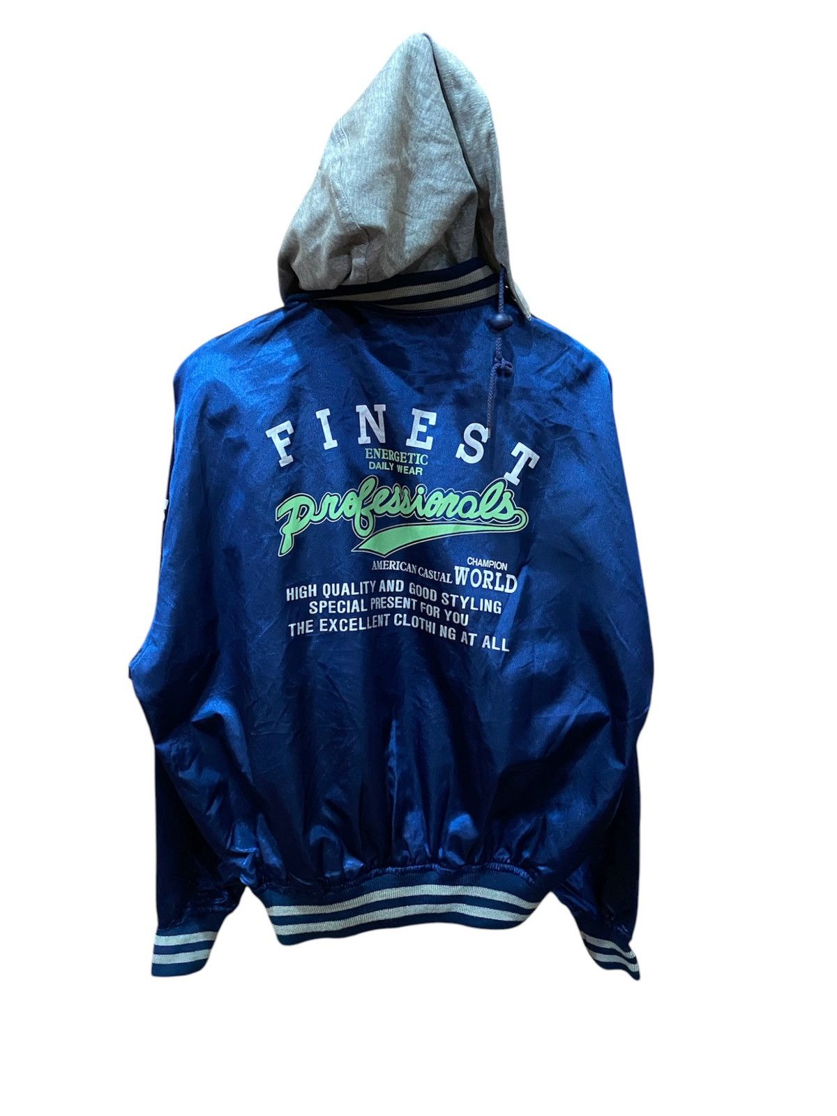 Vintage VINTAGE FITNESS STADIUM BASEBALL JACKET Size US L / EU 52-54 / 3 - 1 Thumbnail