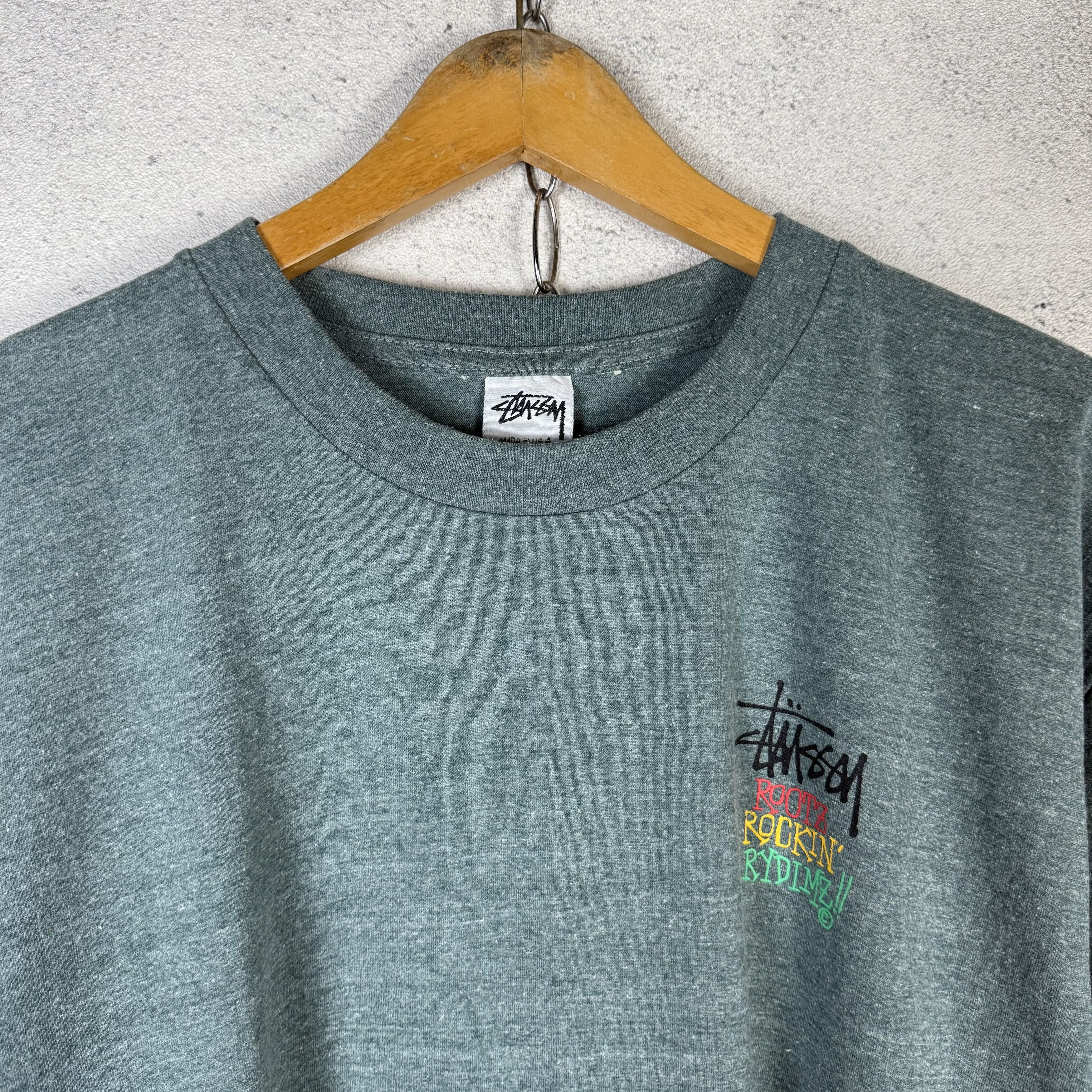 Stussy Vintage 80s Stussy Rasta Tshirt Size US L / EU 52-54 / 3 - 4 Thumbnail
