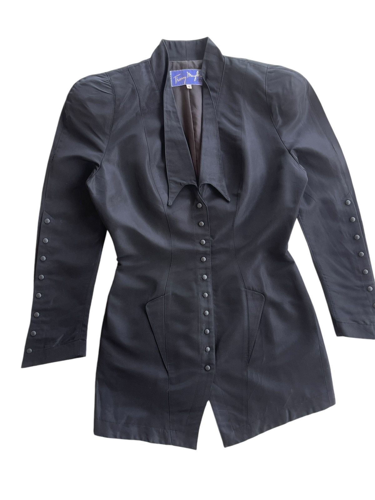 Thierry Mugler 1990s Iconic Structured Corseted Jacket Coat Size S / US 4 / IT 40 - 6 Thumbnail