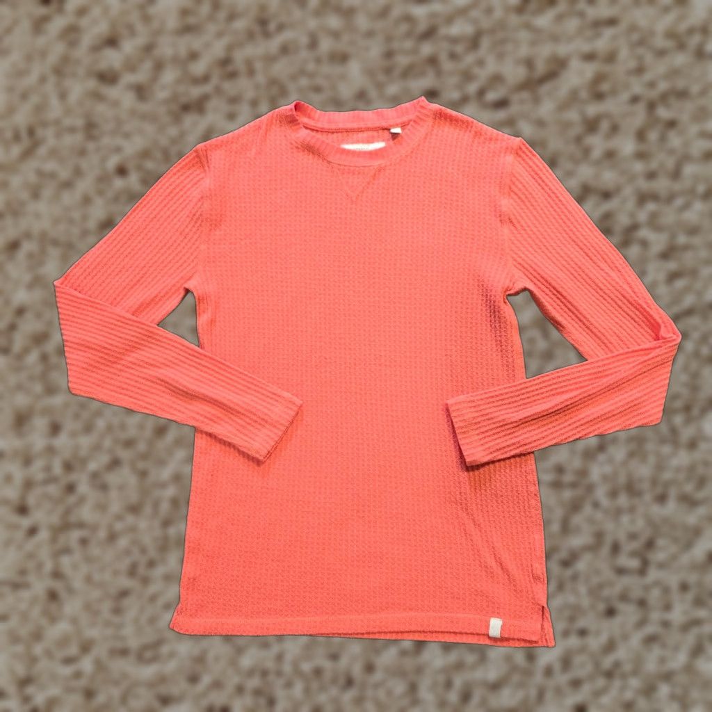 CLOT Standard Cloth Top Womens Size Small Orange Thermal Waffle Knit Capsule Casual Size S / US 4 / IT 40 - 1 Thumbnail