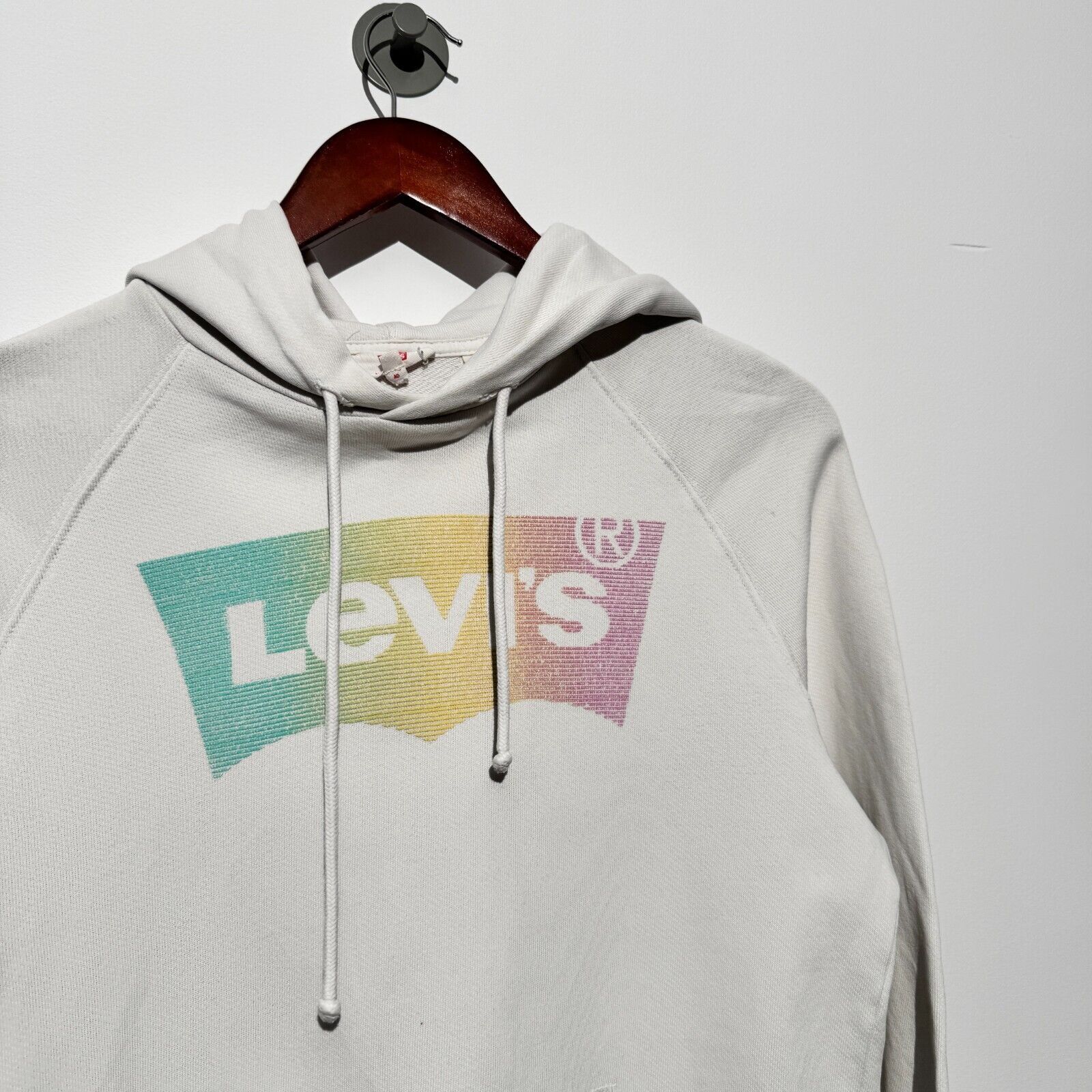 Levi's Levis Unisex White Cotton Hoodie Size XXS Washed 90s Faded Size US M / EU 48-50 / 2 - 8 Thumbnail