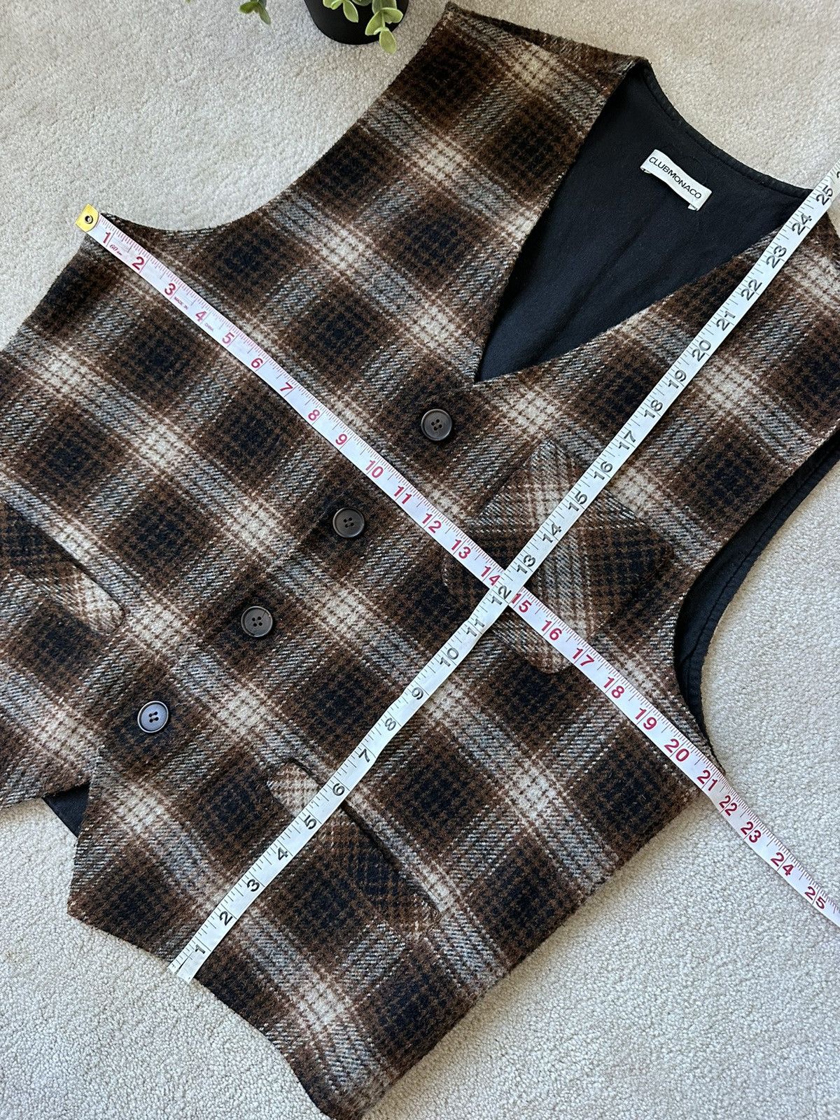Club Monaco × Designer × Vintage Crazy Vintage 90s Club Monaco Wool Vest Size US M / EU 48-50 / 2 - 4 Thumbnail
