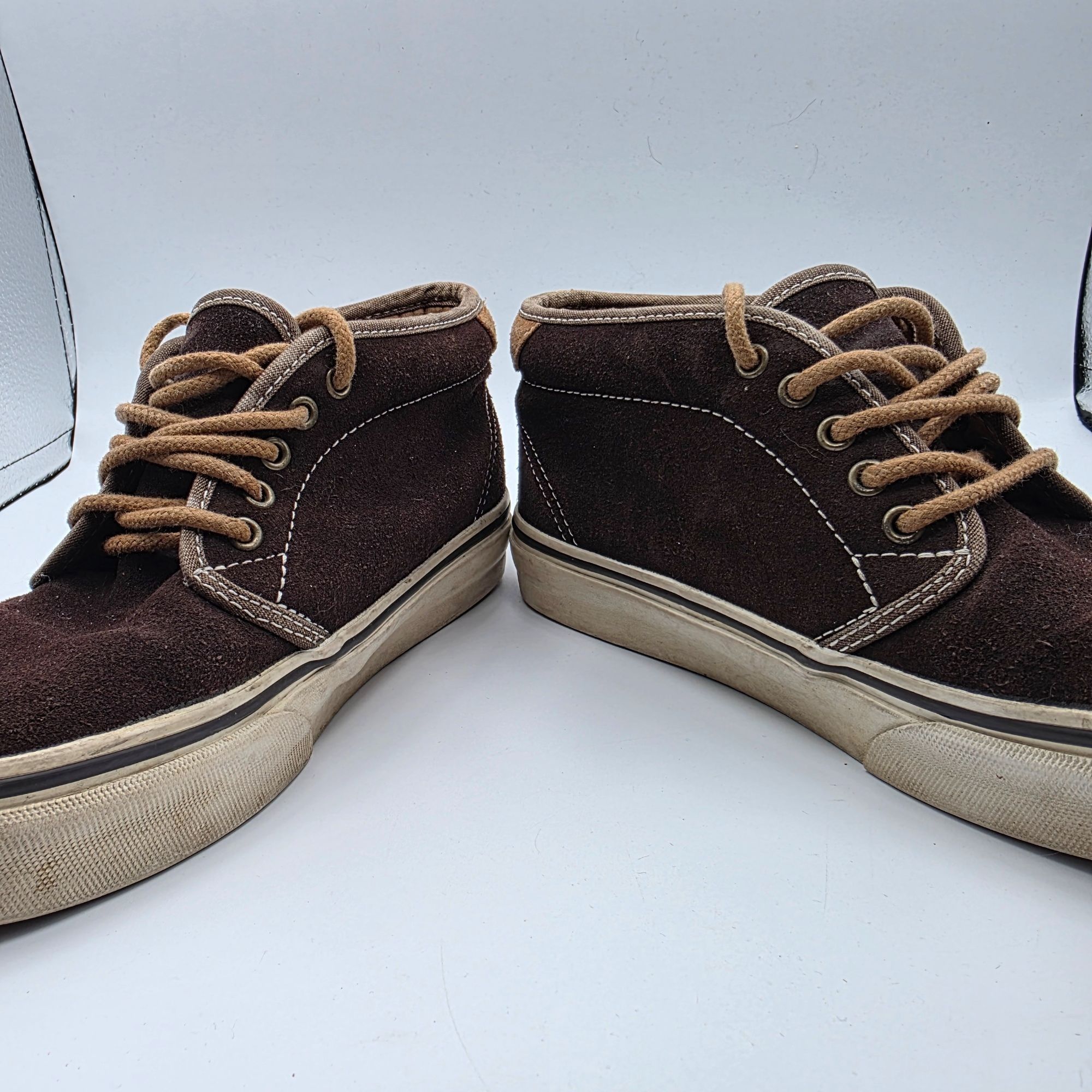 Vans Chukka Boot Womens Size 5.5 Rubber White Brown Sneaker