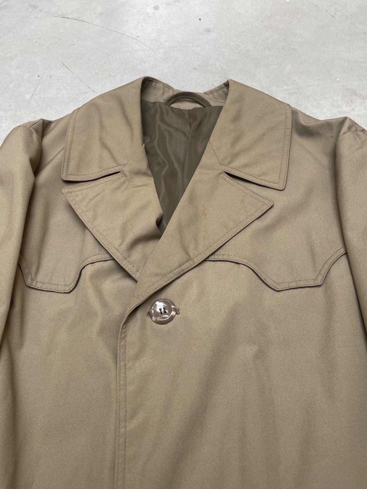 Vintage Vintage ODETA Trench Coat 60s 70s Belted Khaki Size US L / EU 52-54 / 3 - 7 Thumbnail