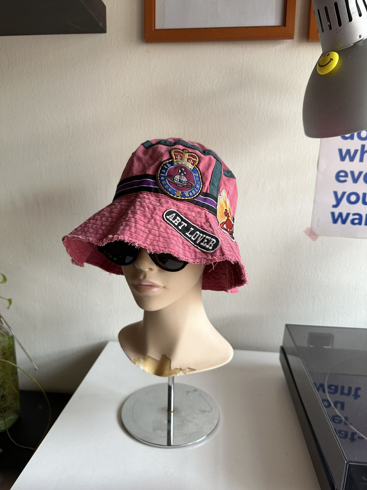 Vivienne Westwood 1990s Vivienne Westwood Patch Logo Bucket Hat Size ONE SIZE - 2 Thumbnail