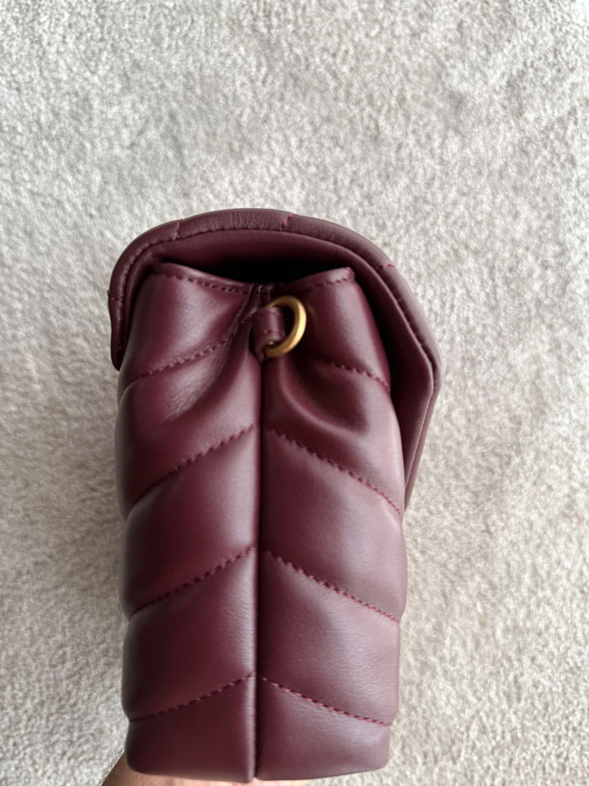 Yves Saint Laurent Saint Laurent Bordeaux Loulou Toy Crossbody Bag Size ONE SIZE - 11 Thumbnail