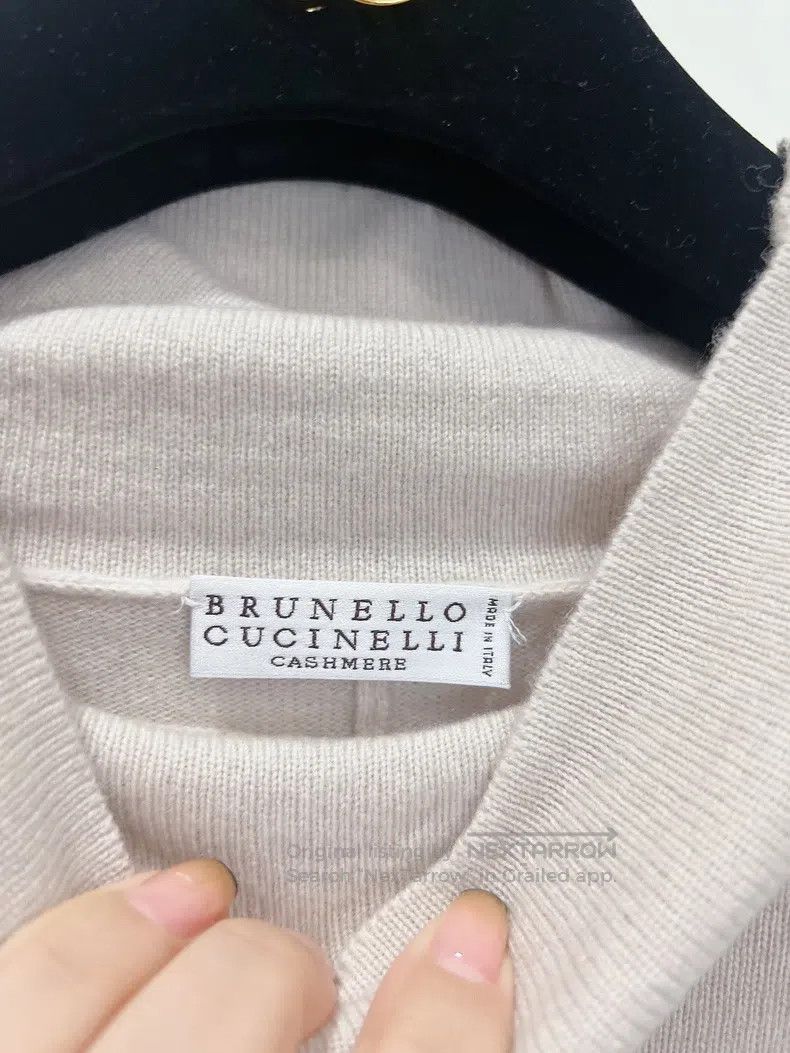 Brunello Cucinelli Brunello Cucinelli Sandy Cashmere Knit Sweater Top Size M / US 6-8 / IT 42-44 - 7 Thumbnail