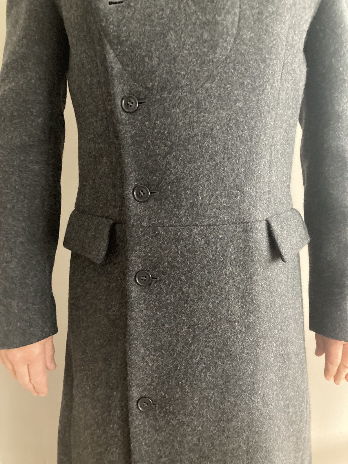 Alexander McQueen Alexander McQueen 2008 fitted gray wool coat Size US M / EU 48-50 / 2 - 2 Thumbnail