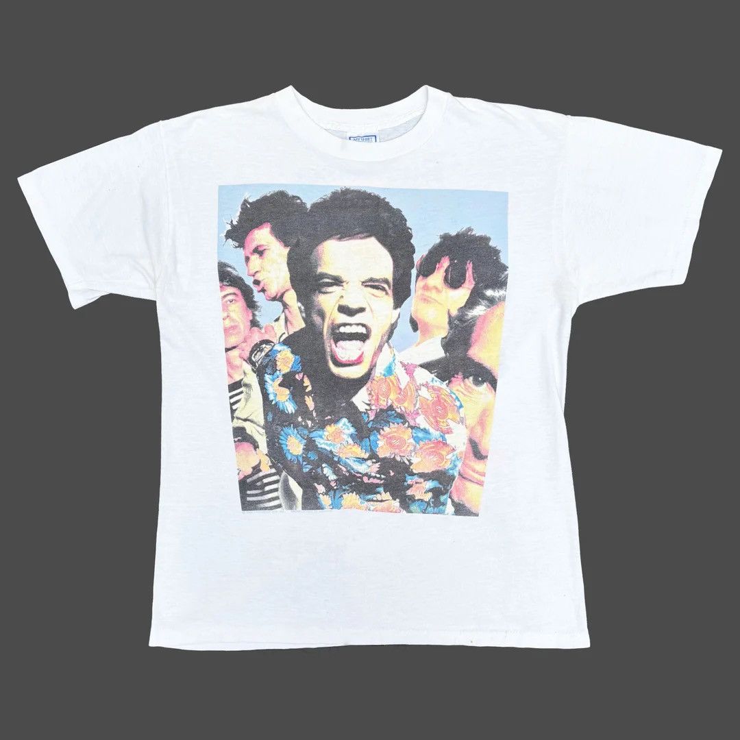 Band Tees The Rolling Stones 1989 89 Vintage Steel Wheels Band T-Shirt Size US L / EU 52-54 / 3 - 1 Thumbnail