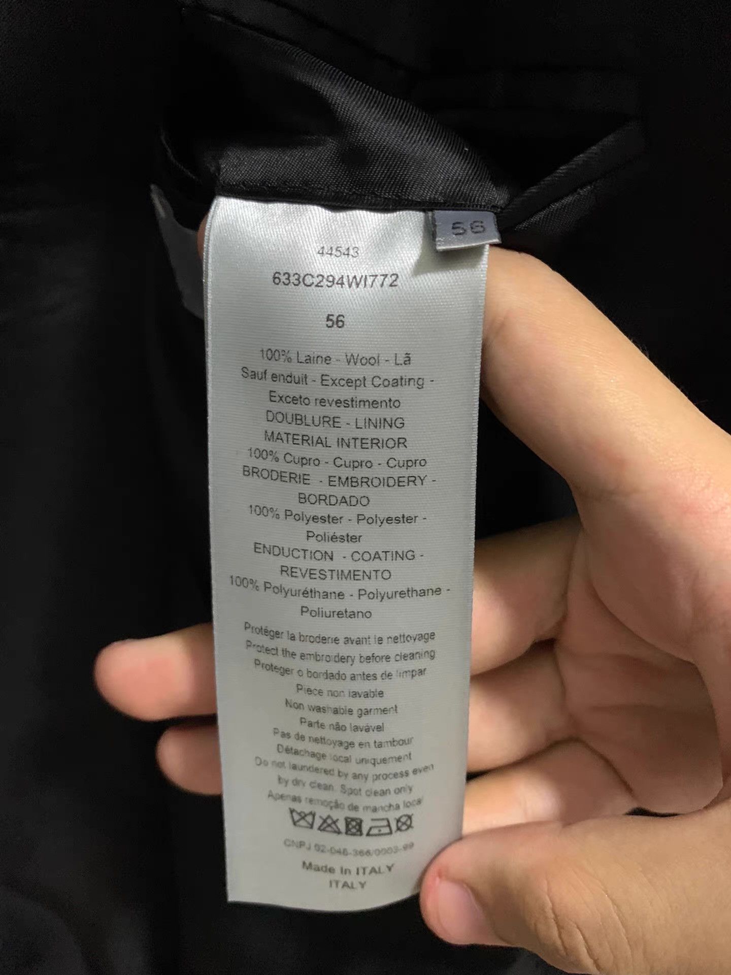 Dior Dior Homme 17SS Q12 Size 50R - 4 Thumbnail