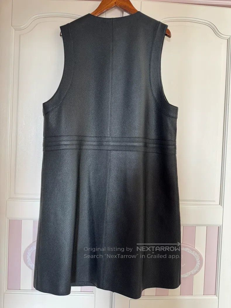 Hermes Hermes Black Textured Leather Vest Jacket Size M / US 6-8 / IT 42-44 - 2 Thumbnail