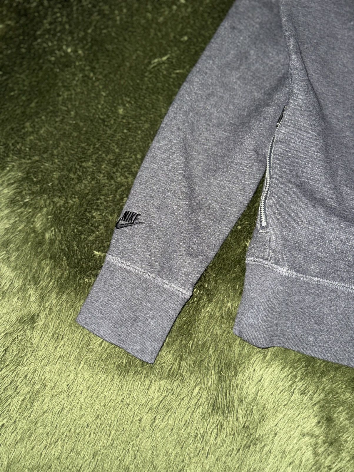 Nike [L] Nike F.F.F. France Football Zip Pocket Sweatshirt Grey Size US L / EU 52-54 / 3 - 9 Thumbnail