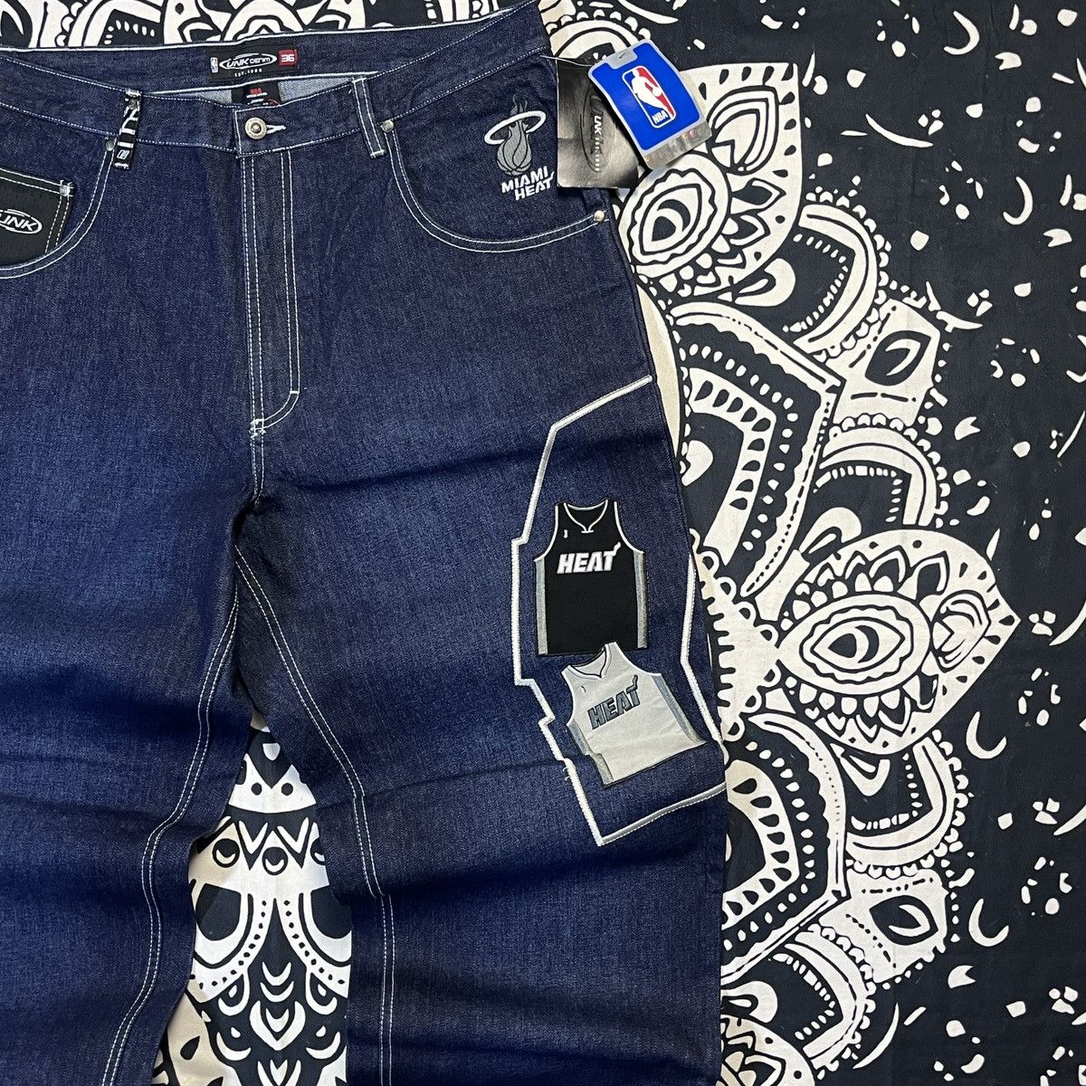 Other “Vintage Unk Nba Denim Heat Size 36” Size US 36 / EU 52 - 5 Thumbnail