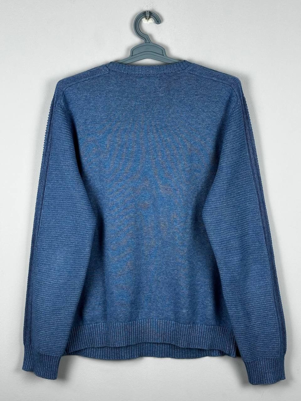 Mr P. Mr. P Blue Heavyweignt Knitted Casual Pullover Sweater Size US XL / EU 56 / 4 - 10 Thumbnail