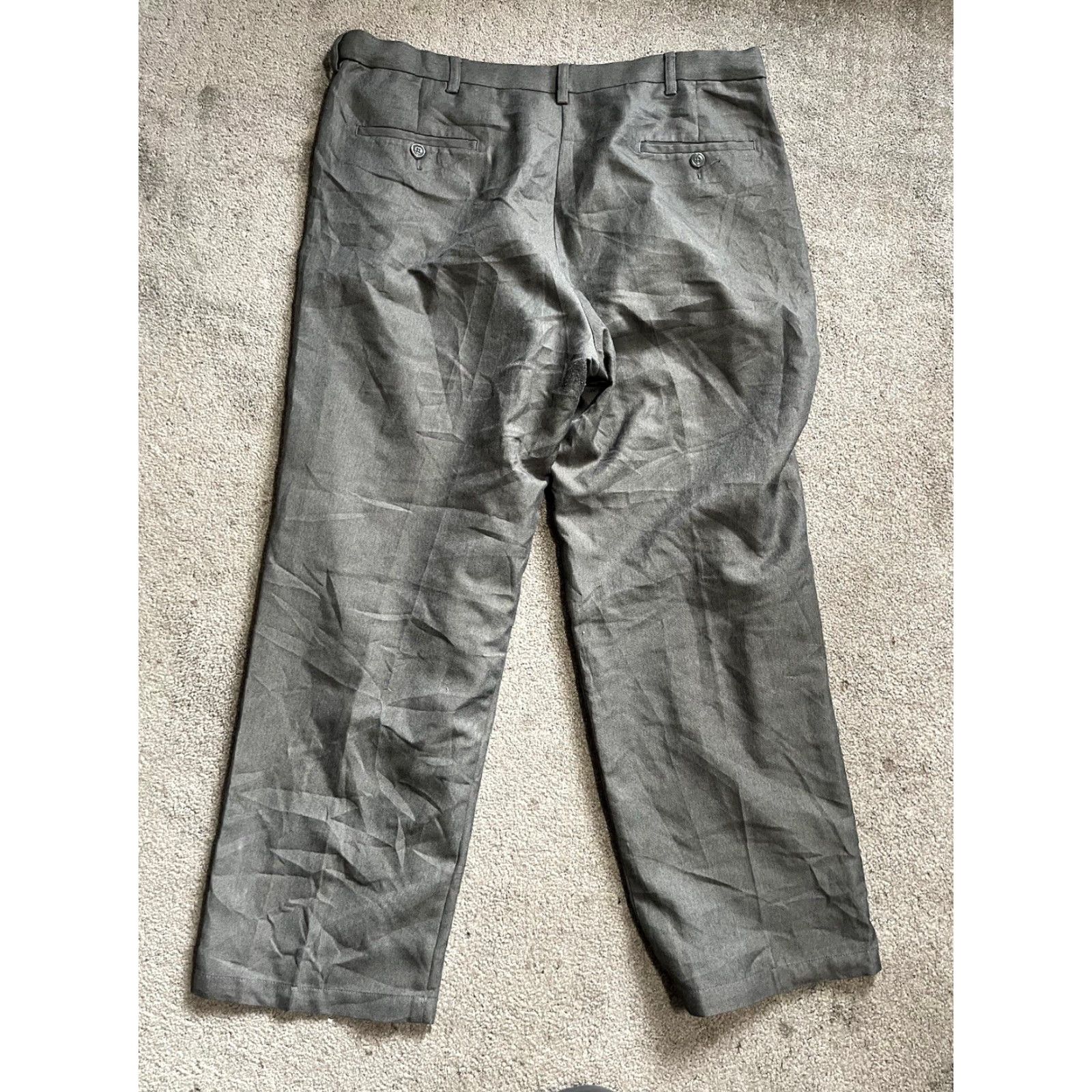 Haggar Haggar Dress Pants Flat Front Mens 38x29 Classic Fit Gray Flat Front Pants Belt Loops Business Casual Modern 38 Mens Size US 38 / EU 54 - 3 Thumbnail