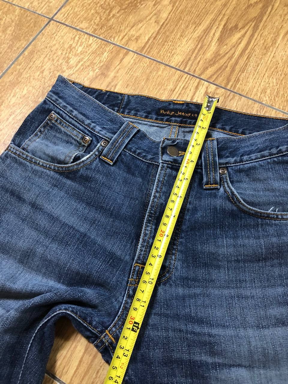 Nudie Jeans NUDIE STEADY EDDIE Blue Wash Denim Straight Jeans Size US 30 / EU 46 - 8 Thumbnail