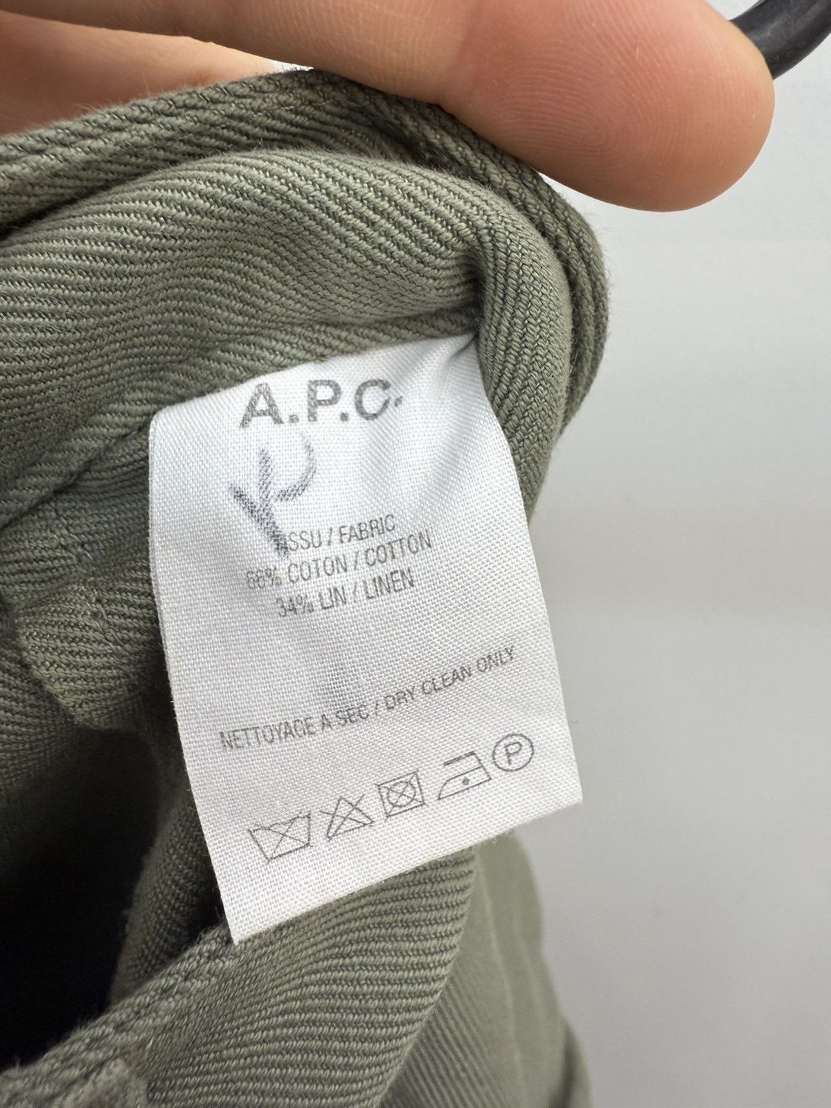 A.P.C. A.P.C. High Waisted Wide Leg Cotton Linen Pants Size 25" / US 0 / IT 36 - 4 Thumbnail