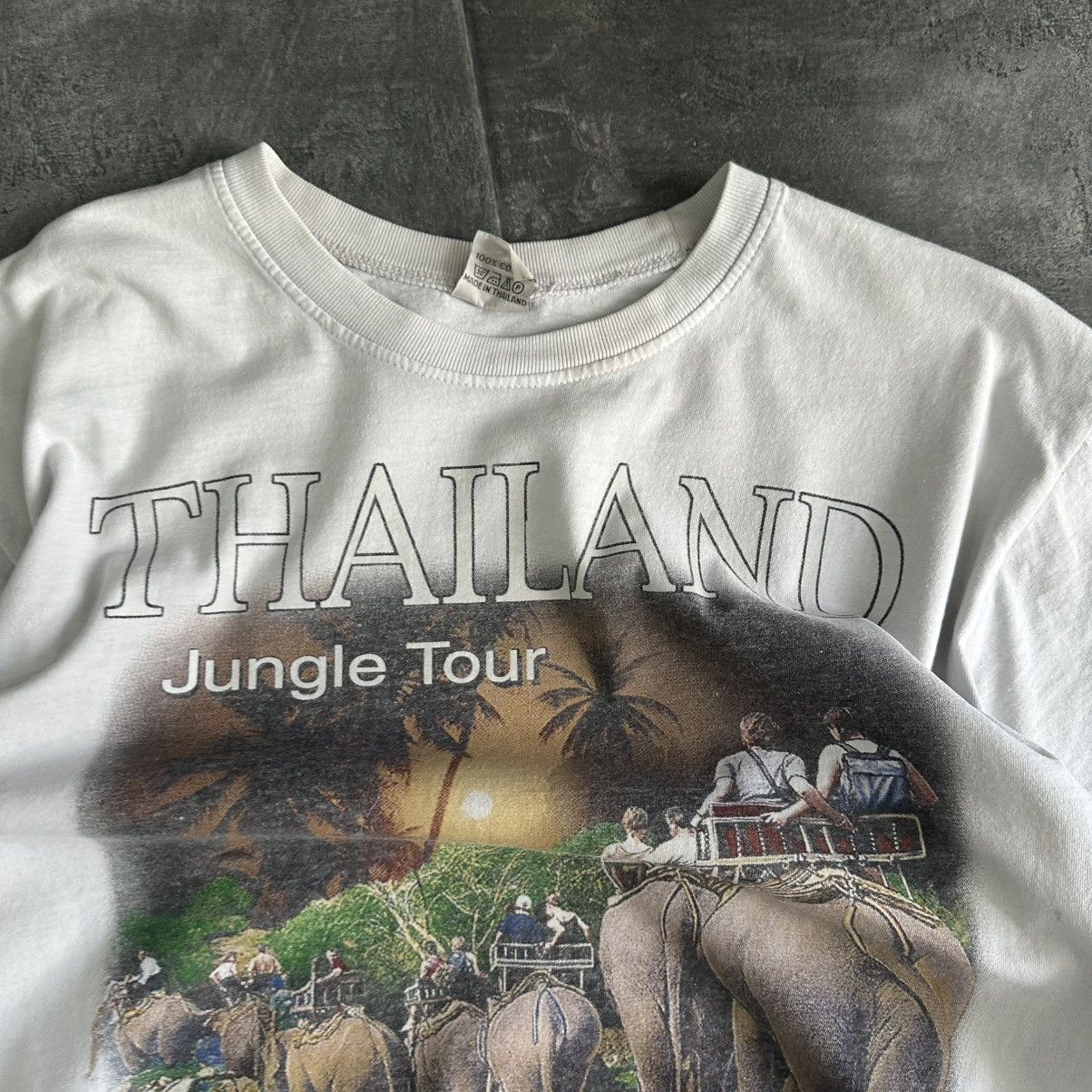 Japanese Brand × Vintage Vintage Japanese Style Thailand Jungle Tour T-shirts 90s Size US L / EU 52-54 / 3 - 6 Thumbnail