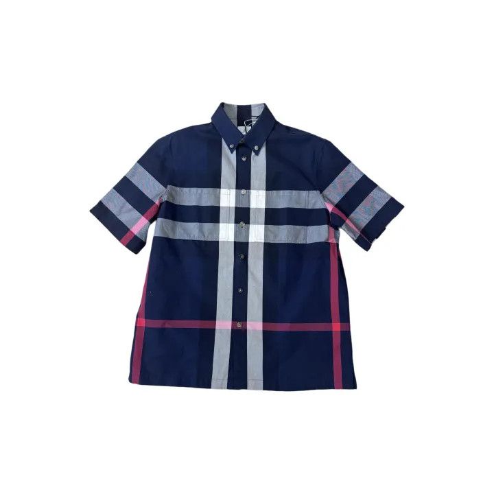 Burberry Burberry Color Block Short Sleeve Shirt 0079 Size M / US 6-8 / IT 42-44 - 1 Thumbnail