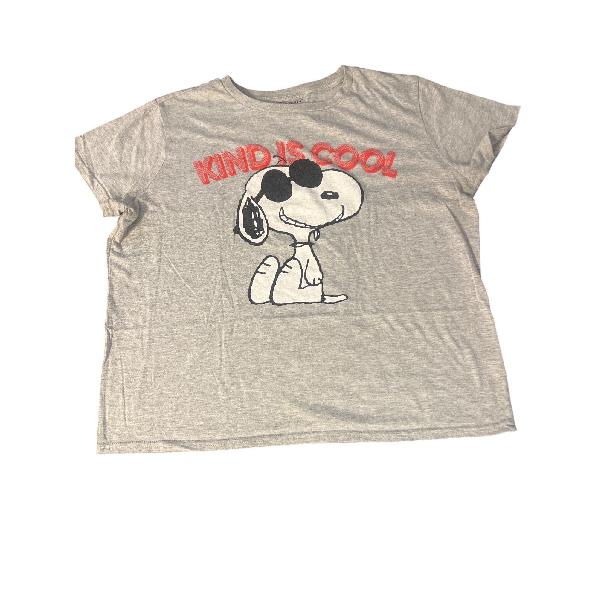 Peanuts Snoopy Kind Is Cool Graphic Gray T Shirt Peanuts Sunglasses Size XL / US 12-14 / IT 48-50 - 1 Thumbnail